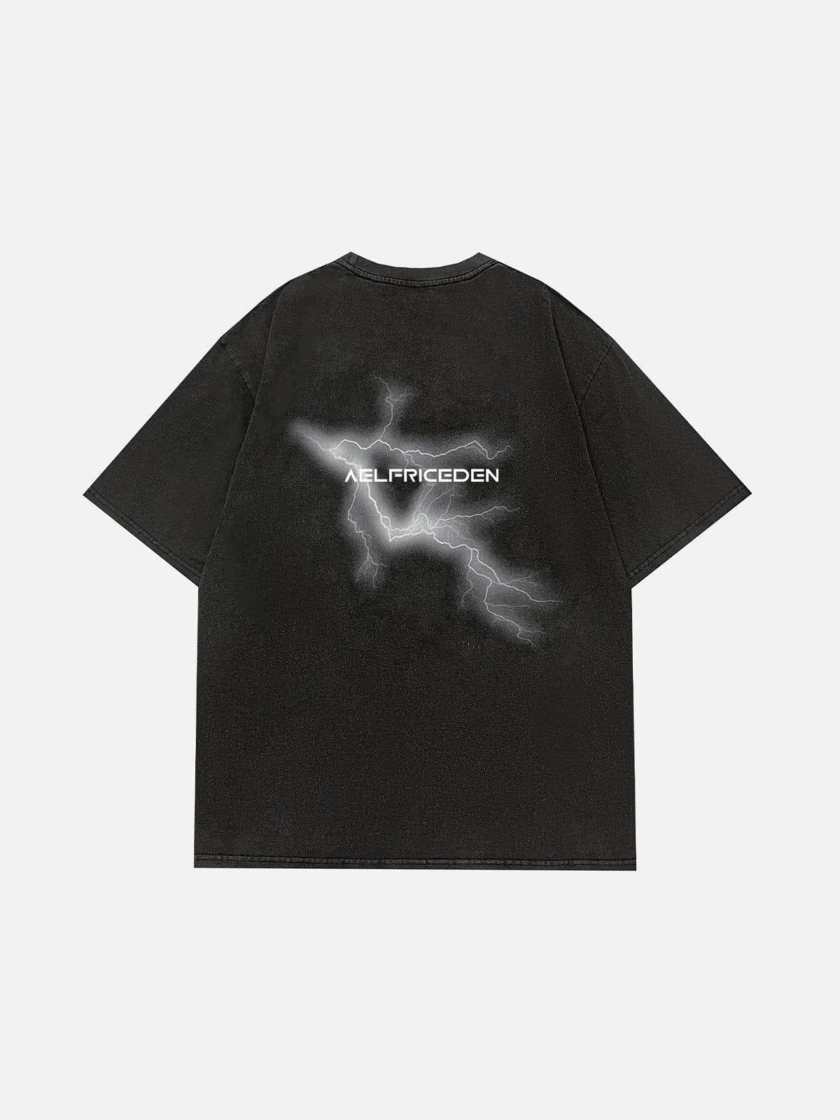 Aelfric Eden Lightning Print Washed Tee Product Image
