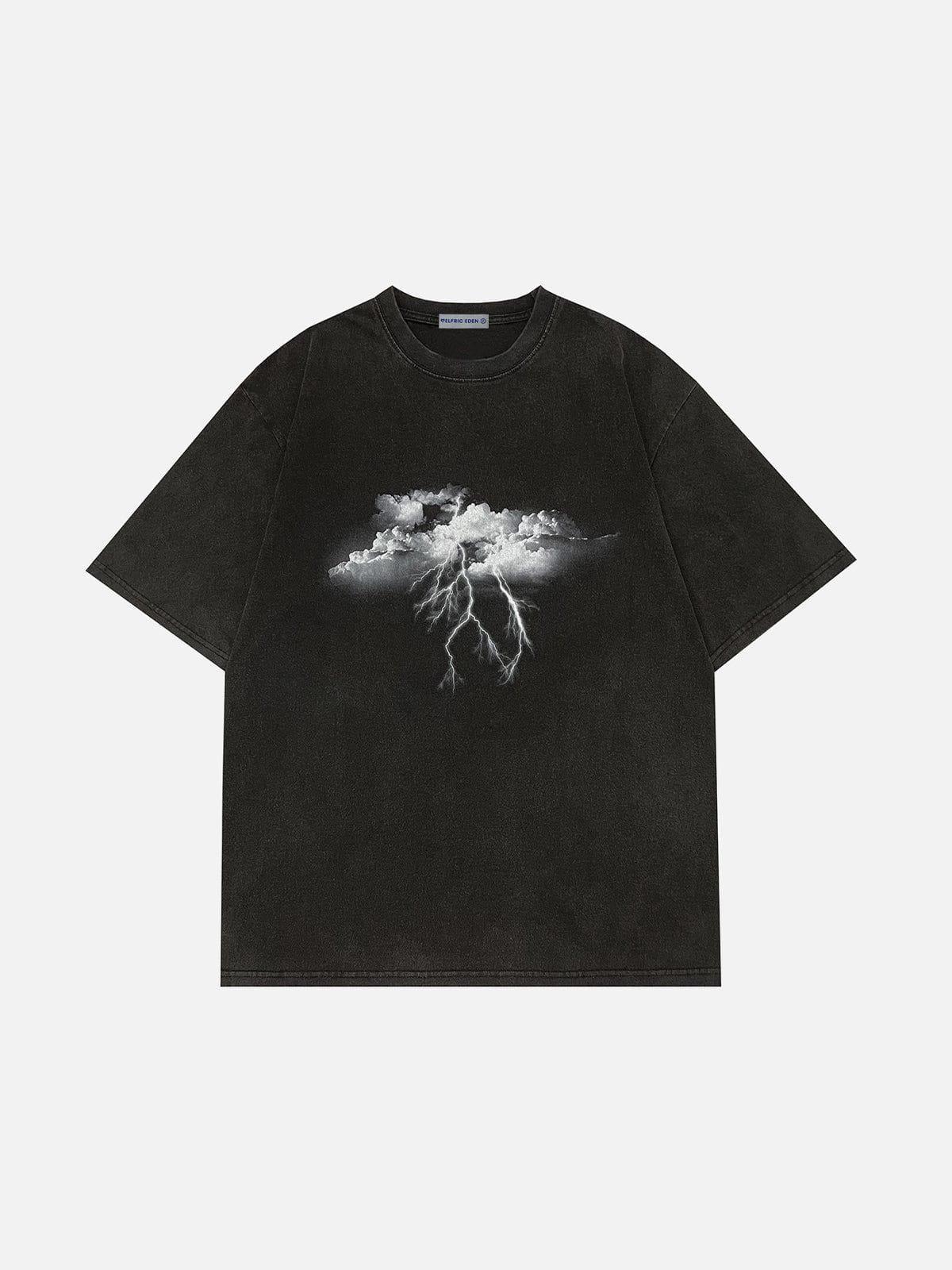 Aelfric Eden Lightning Print Washed Tee Product Image