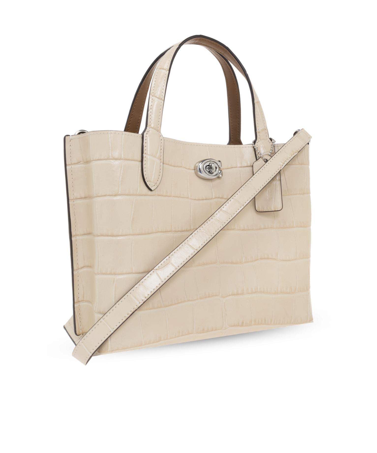 COACH Leather Willow Top-handle Bag In Neutrals Product Image