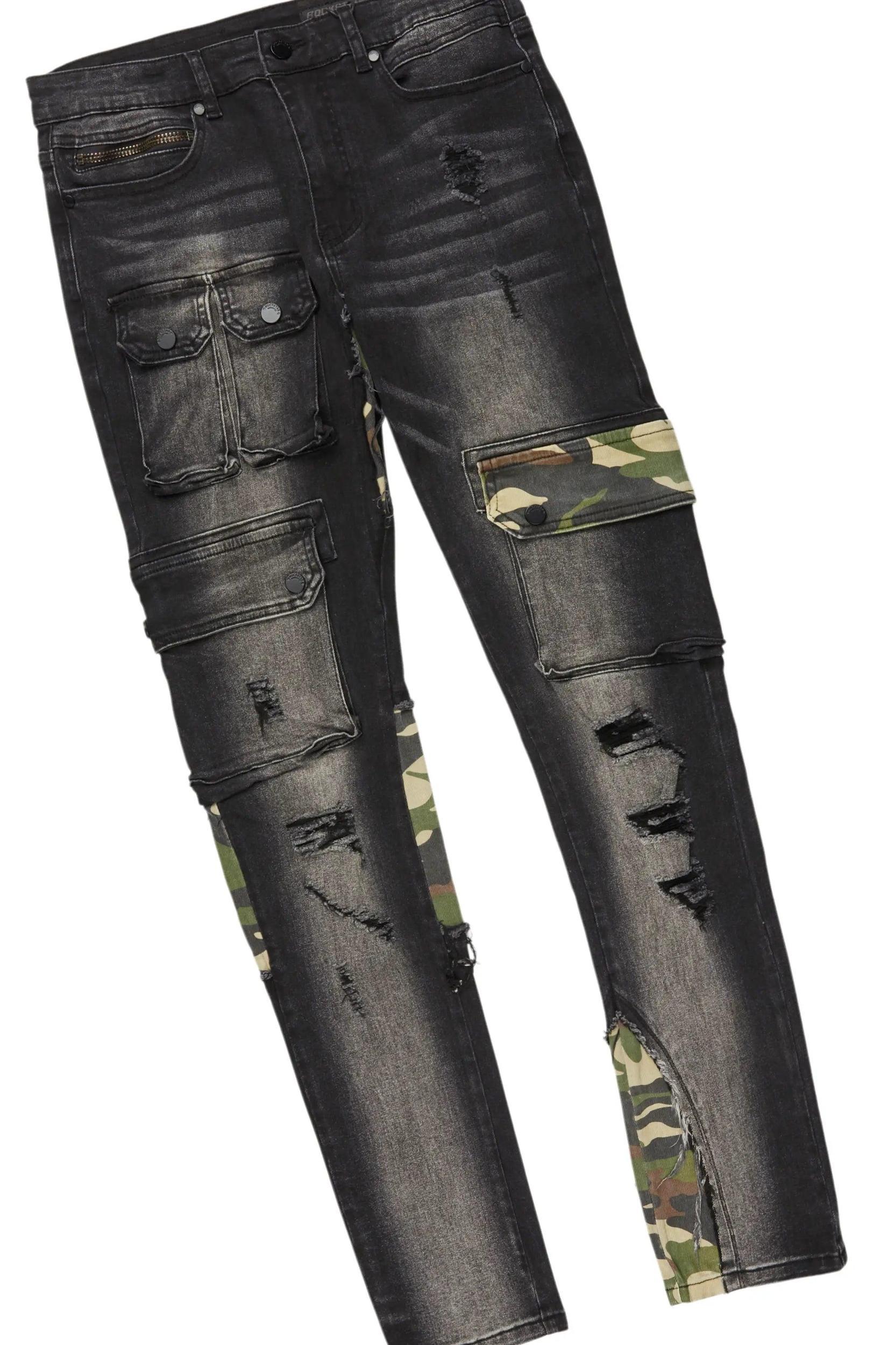 Barrett Black Hoodie & Zeta Slim Fit Jean Bundle Male Product Image