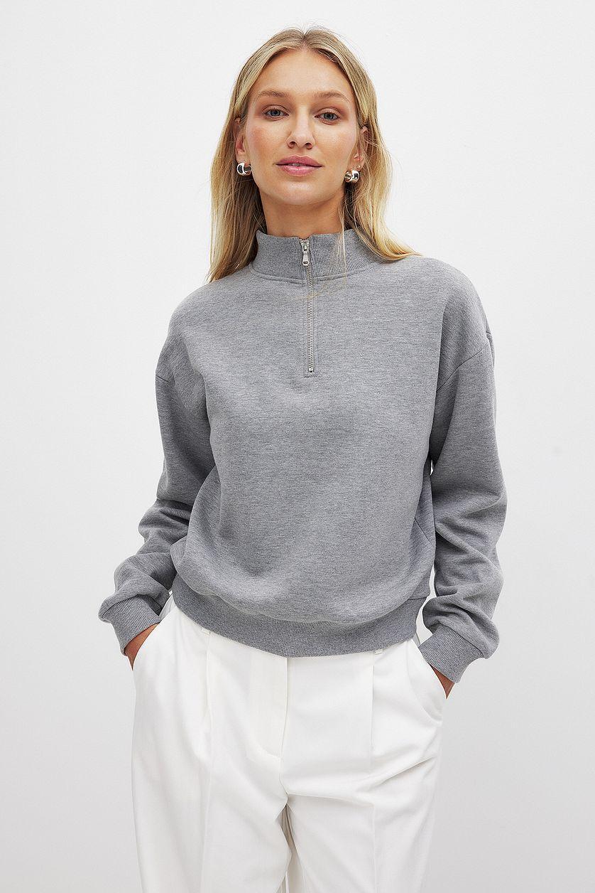 Zip Detail Sweatshirt Product Image