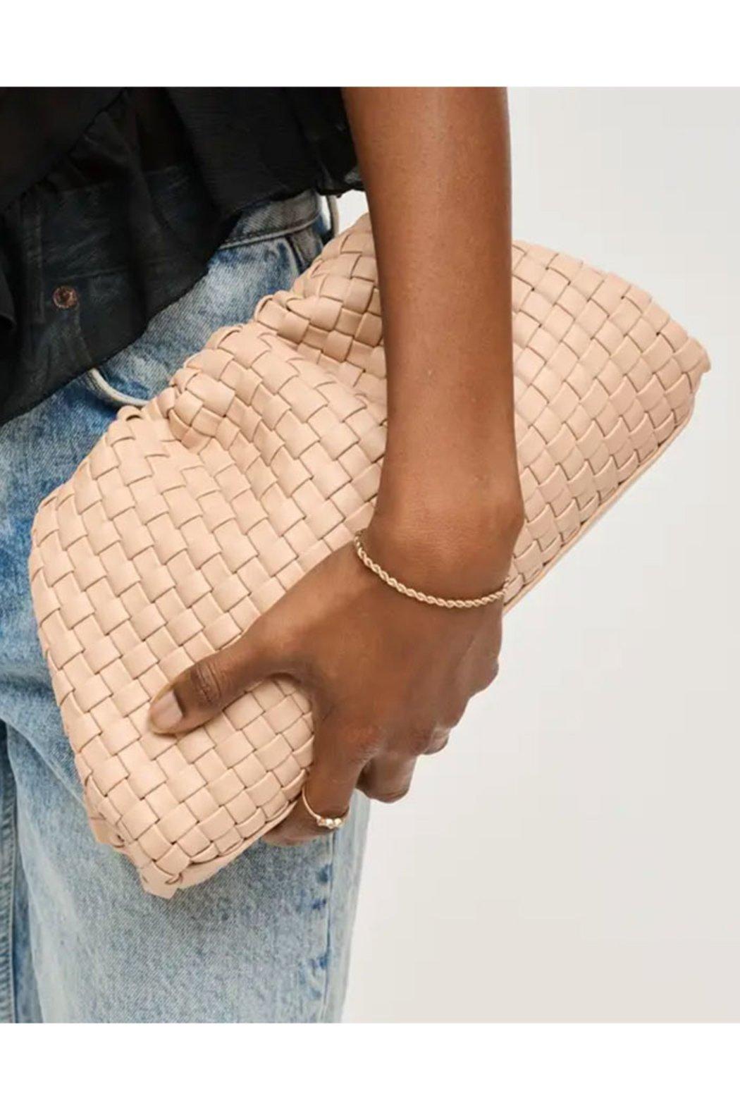 Tate Woven Frame Clutch Product Image