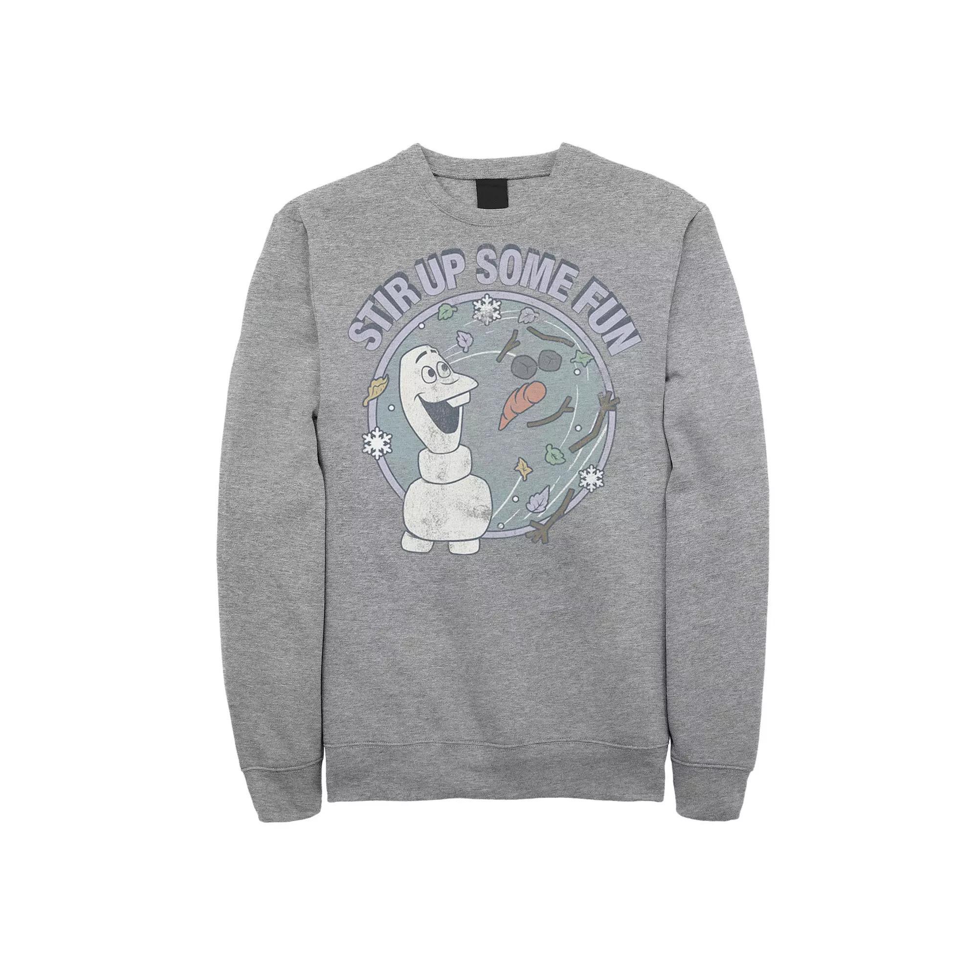 Disney's Frozen 2 Olaf Men's Stir Up Some Fun Sweatshirt, Size: Medium, Athletic Grey Product Image