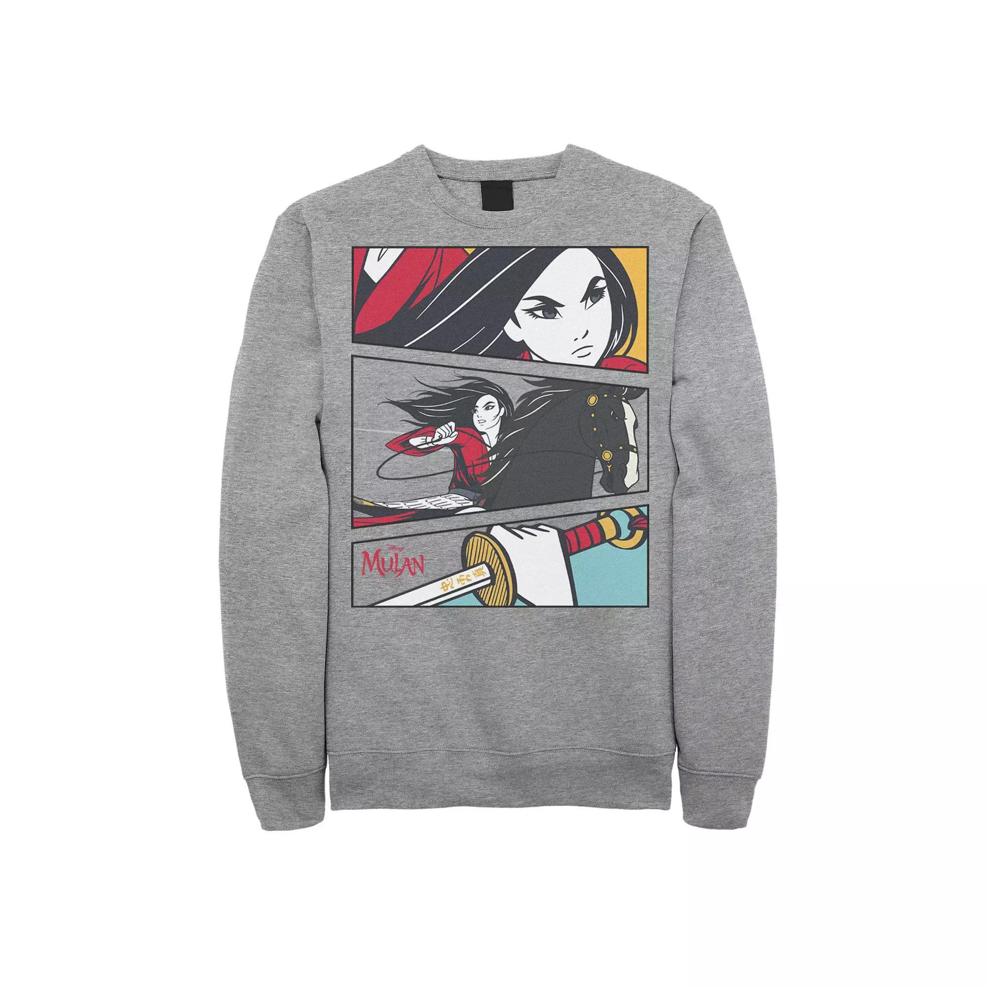 Disney's Mulan Comic Action Panels Men's Sweatshirt,  Product Image