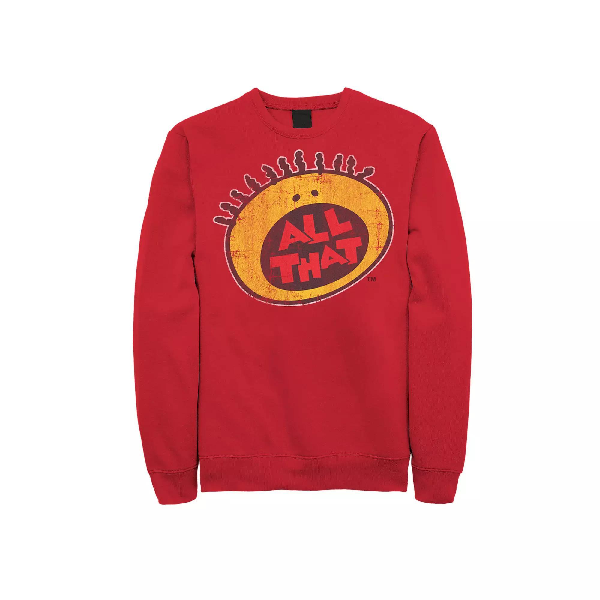 Men's Nickelodeon All That Classic Vintage Face Sweatshirt,  Product Image