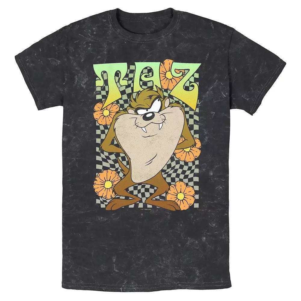 Men's Looney Tunes Springtime Taz Mineral Wash Graphic Tee,  Product Image