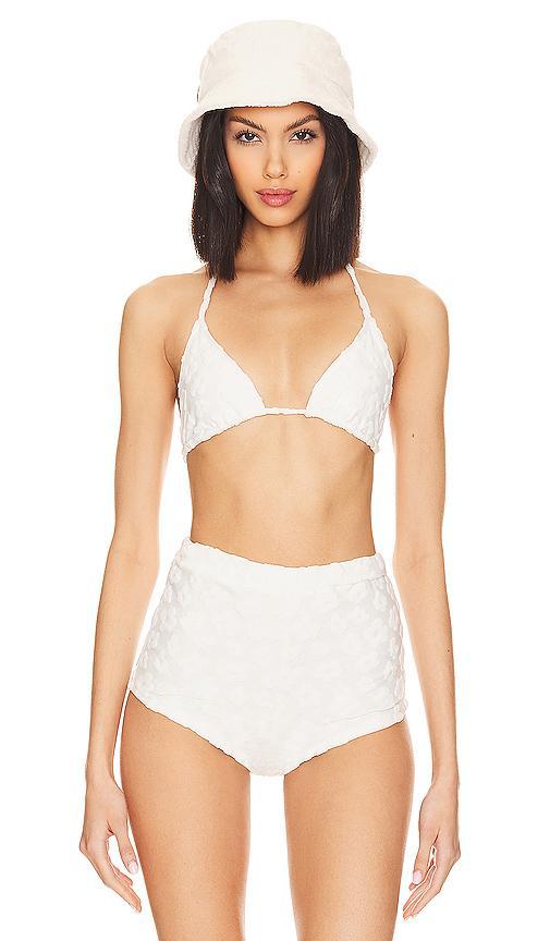 Lovers and Friends Vacation Blues Top in White Product Image