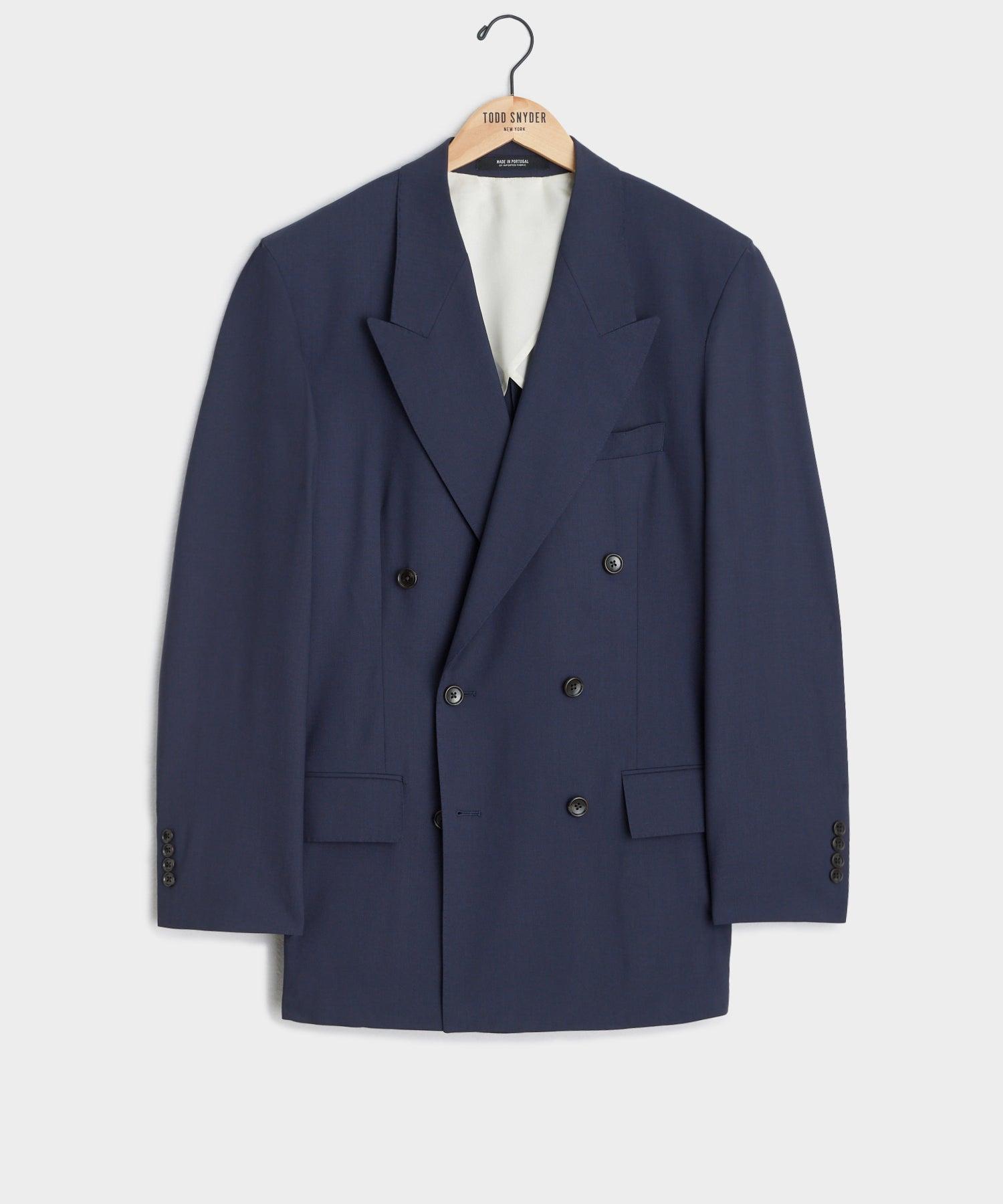 Italian Tropical Wool Wythe Jacket in Navy Product Image