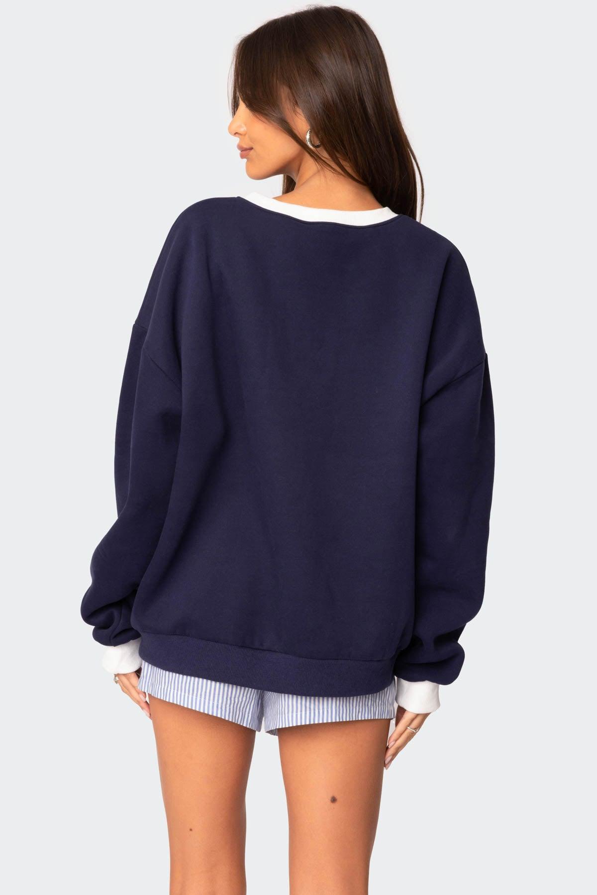 France Oversized Sweatshirt Product Image