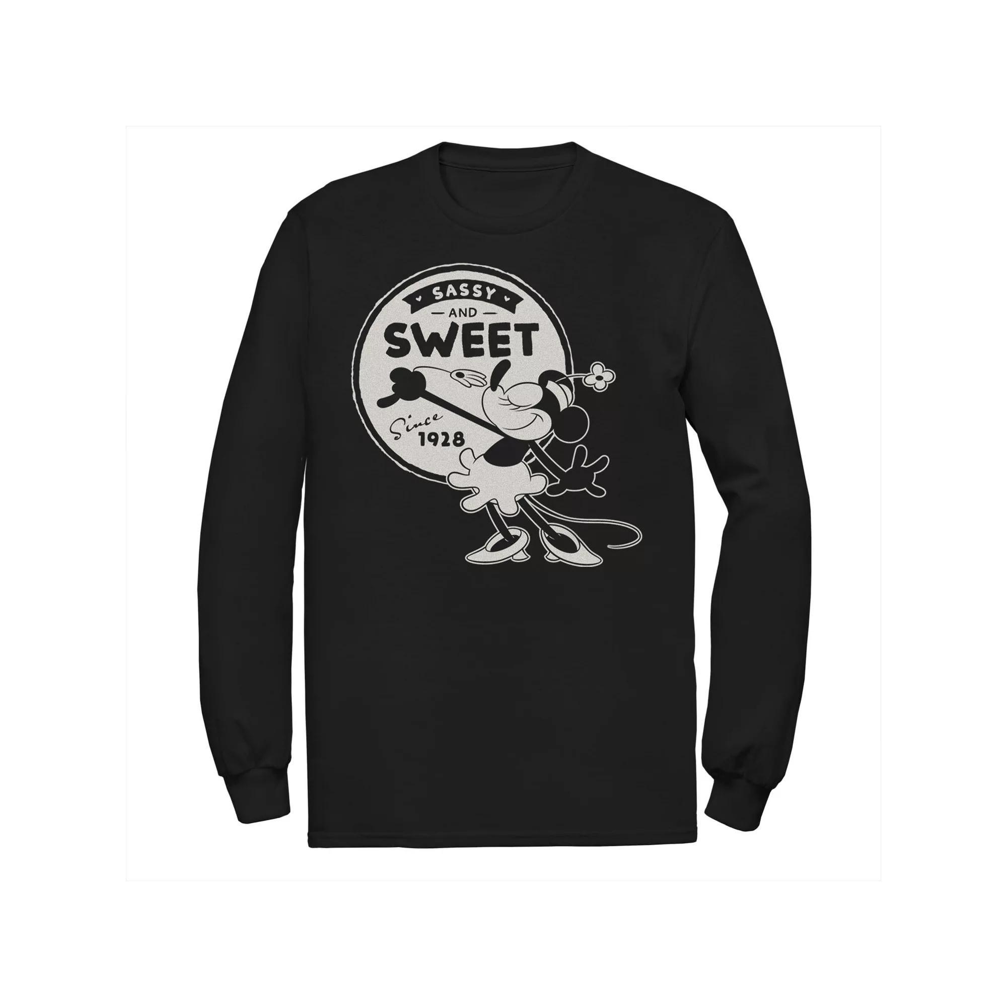 Disney's Minnie Mouse Big & Tall Sassy and Sweet Since 1928 Long Sleeve Graphic Tee, Men's,  Product Image