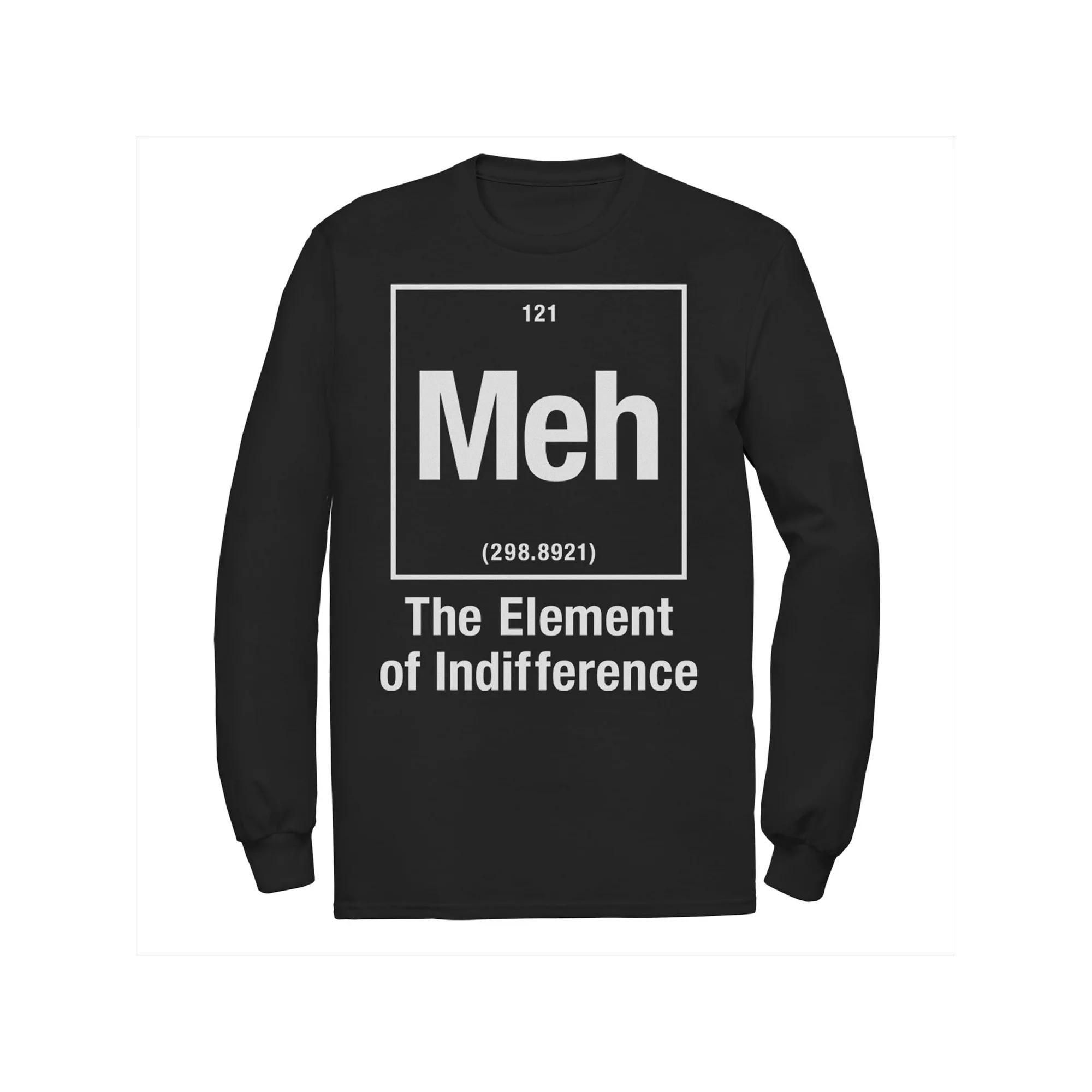 Men's Meh Element of Indifference Periodic Table Science Tee, Size: Large, Black Product Image