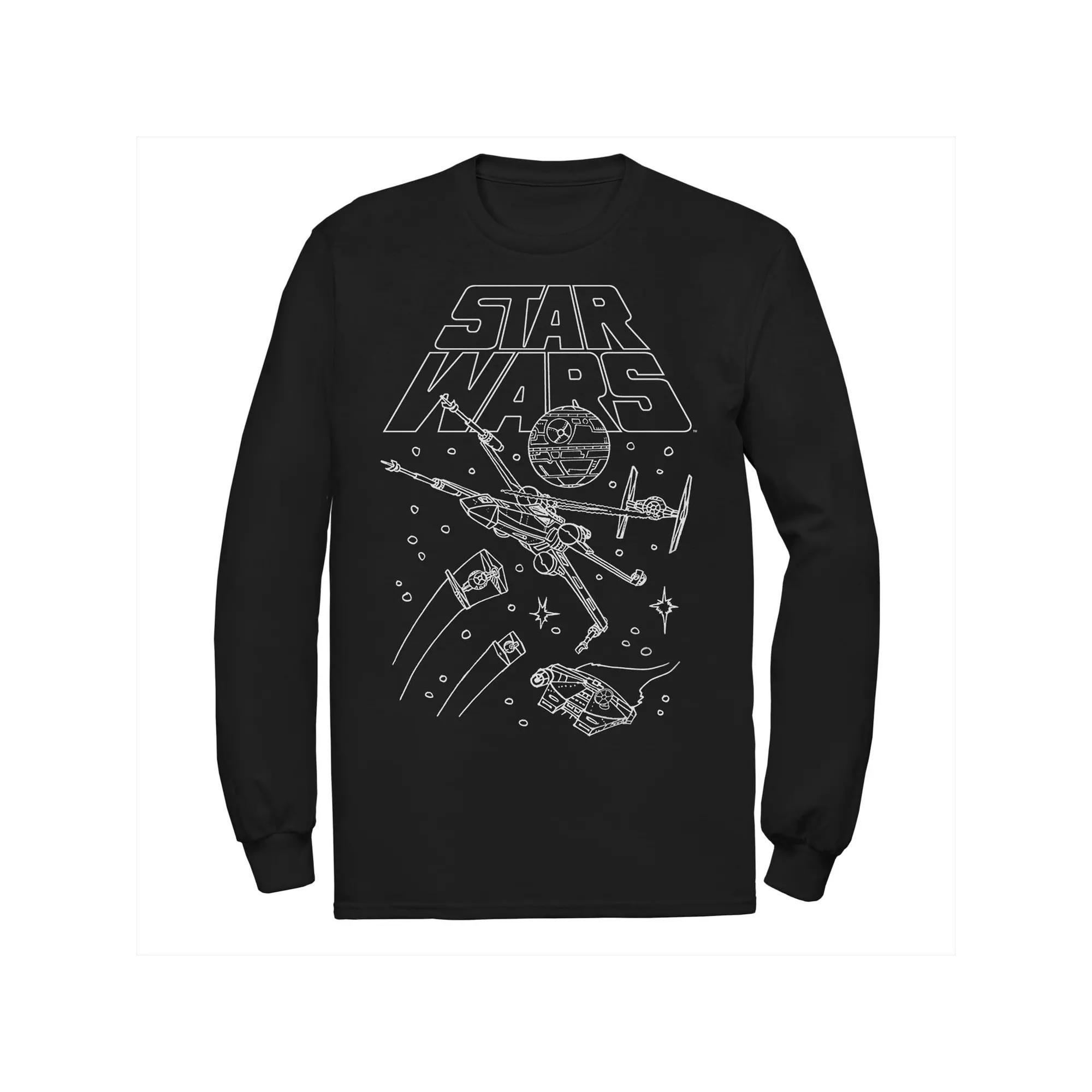 Men's Star Wars Spaceships Draws Tee,  Product Image