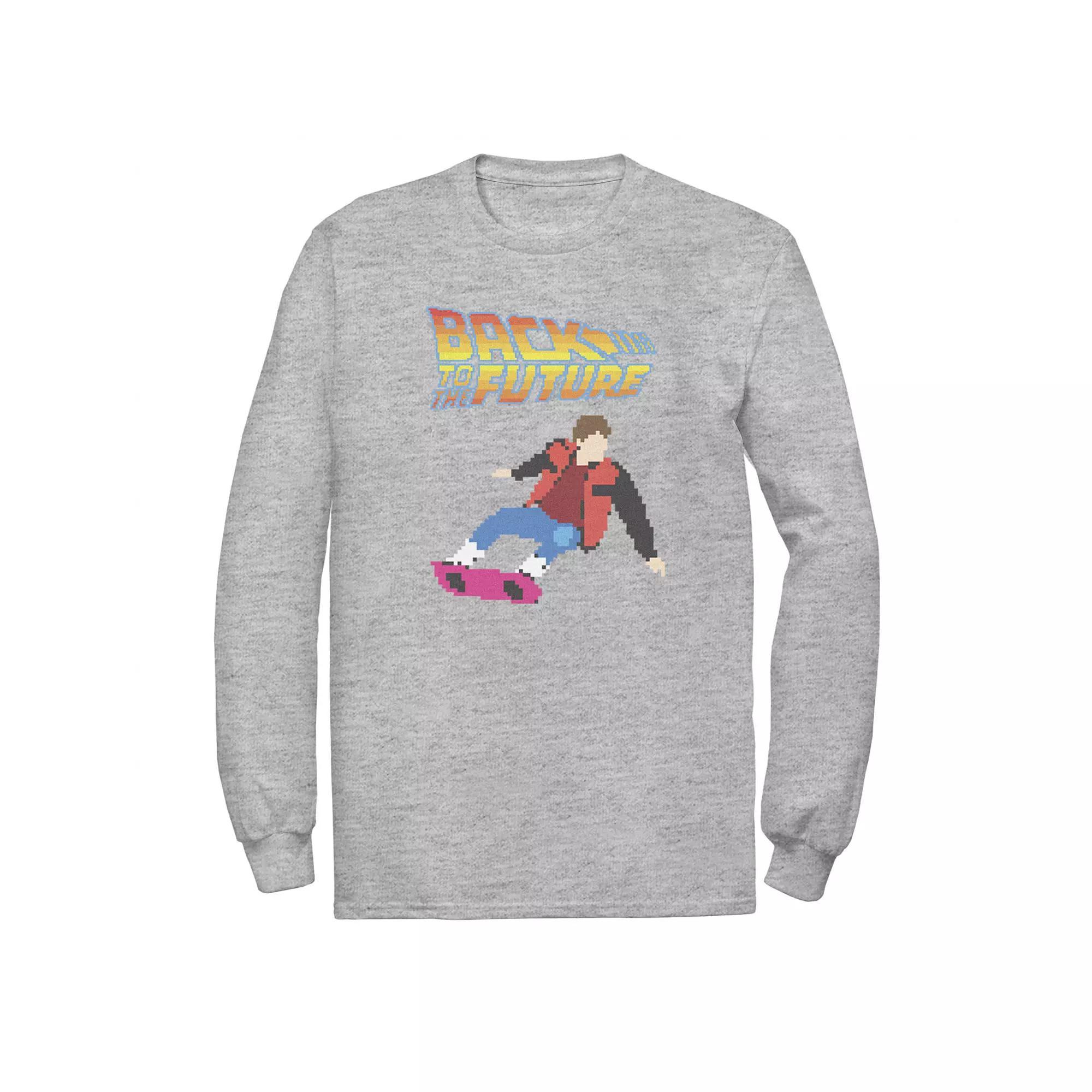 Men's Back To The Future 8-Bit Marty on Hoverboard Tee,  Product Image