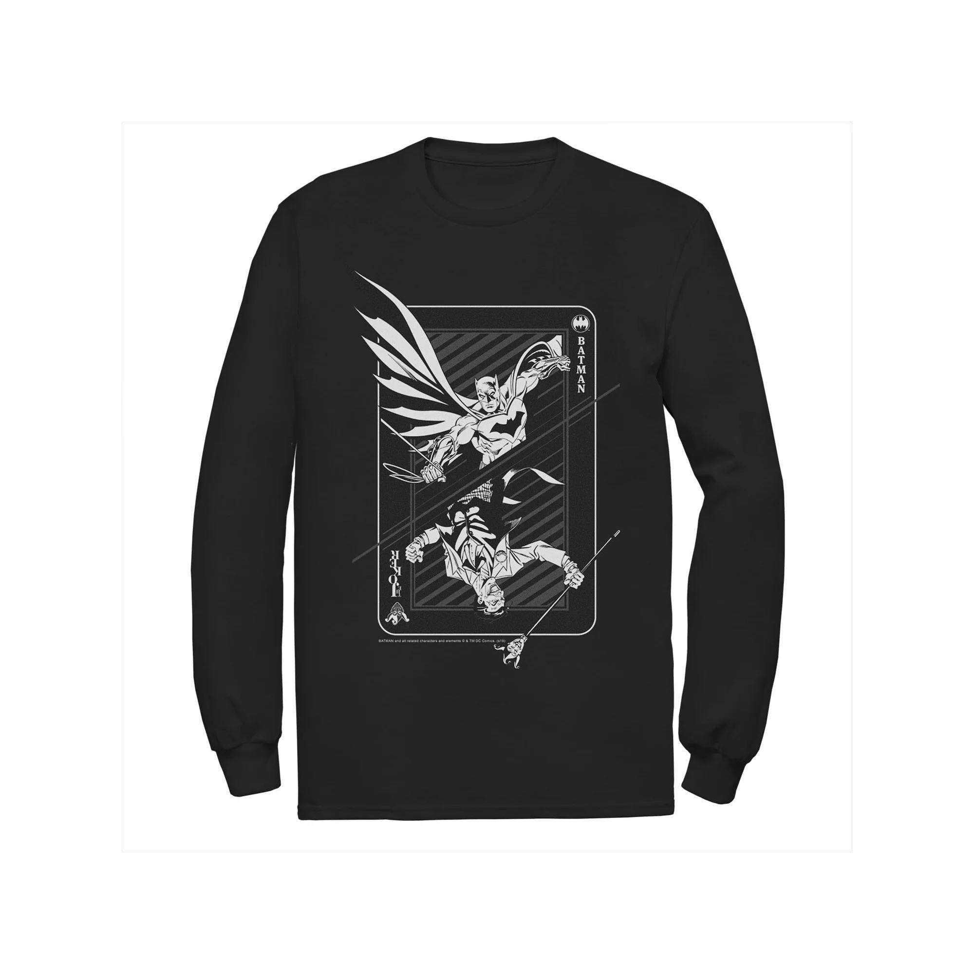 Men's DC Comics Batman And Joker Card Poster Tee,  Product Image