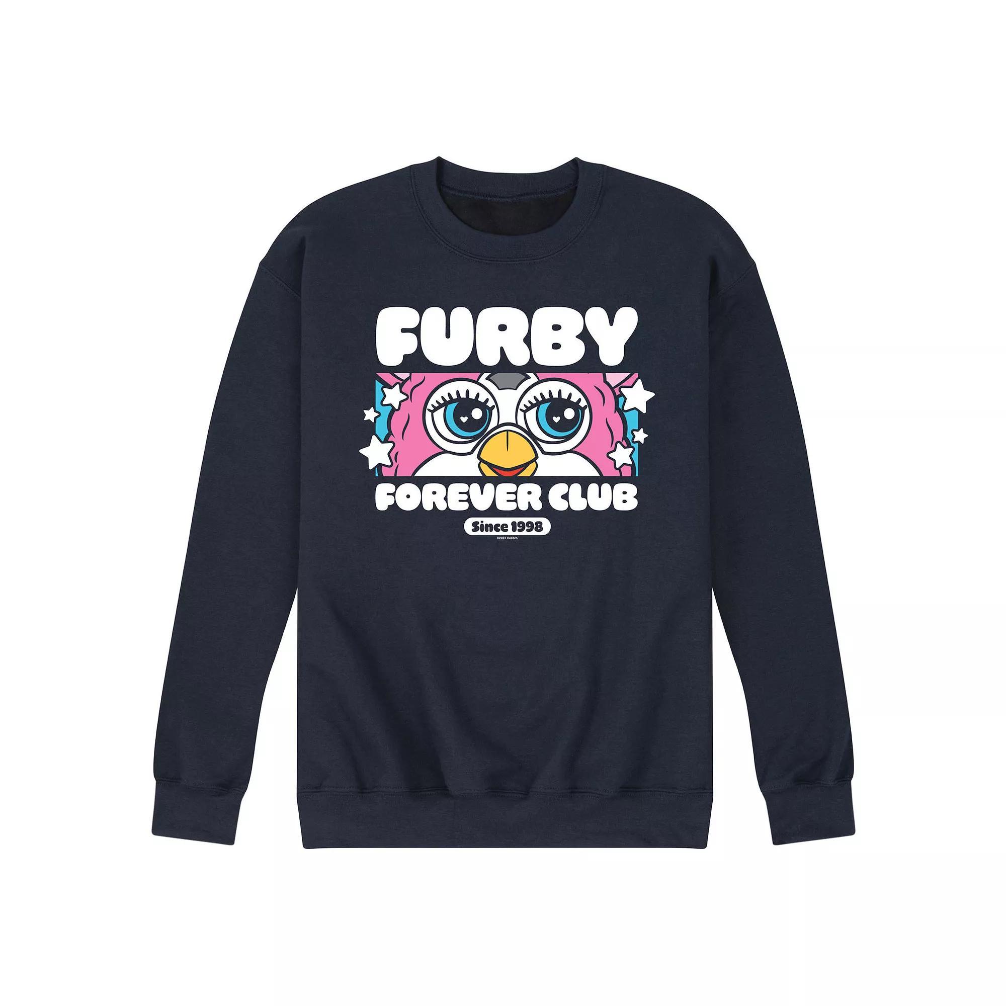 Men's Furby Forever Club Fleece Sweatshirt, Size: XXL, Blue Product Image