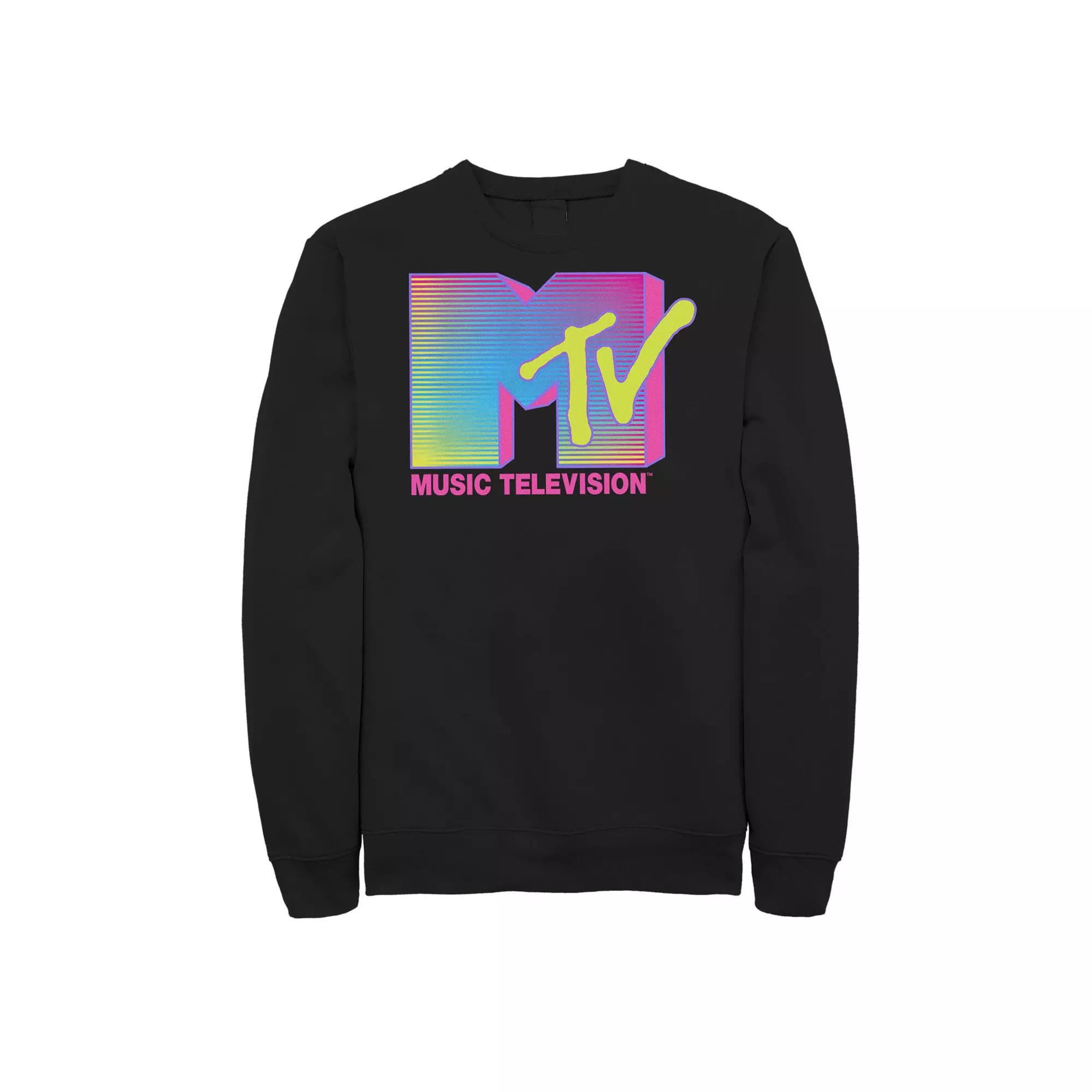Big & Tall MTV Music Television Fluorescent Logo Graphic Fleece, Men's,  Product Image