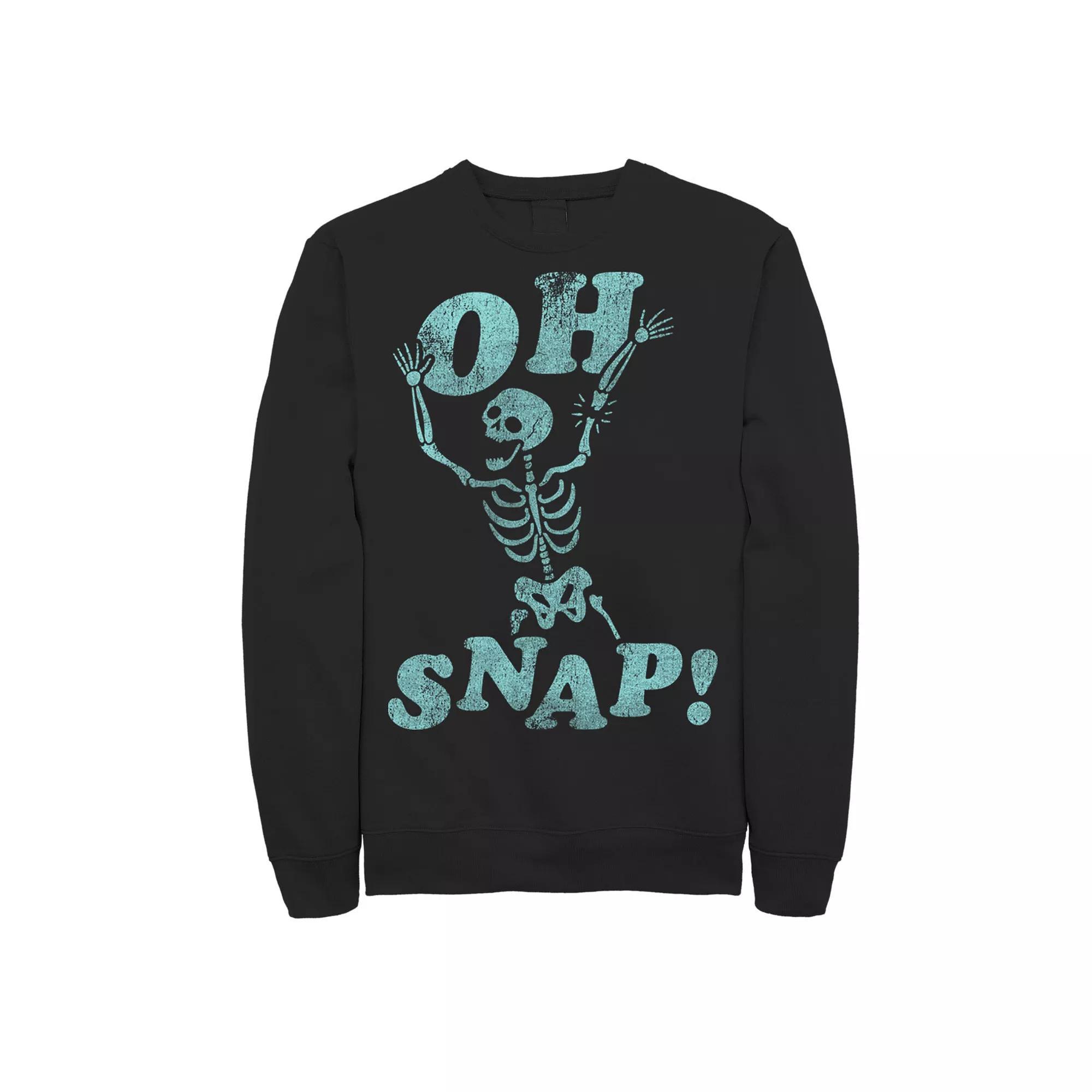 Men's Snap Humor Text Sweatshirt,  Product Image