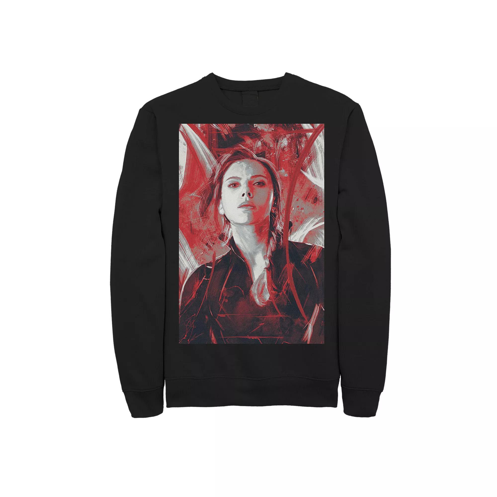 Mens Marvel Avengers Endgame Widow Painting Sweatshirt Product Image