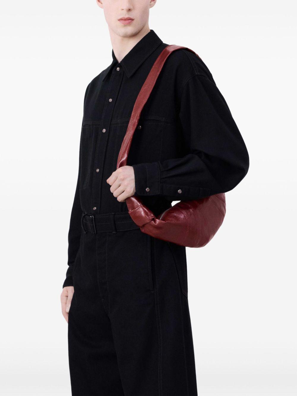 LEMAIRE Small Croissant Cotton Bag In Red Product Image