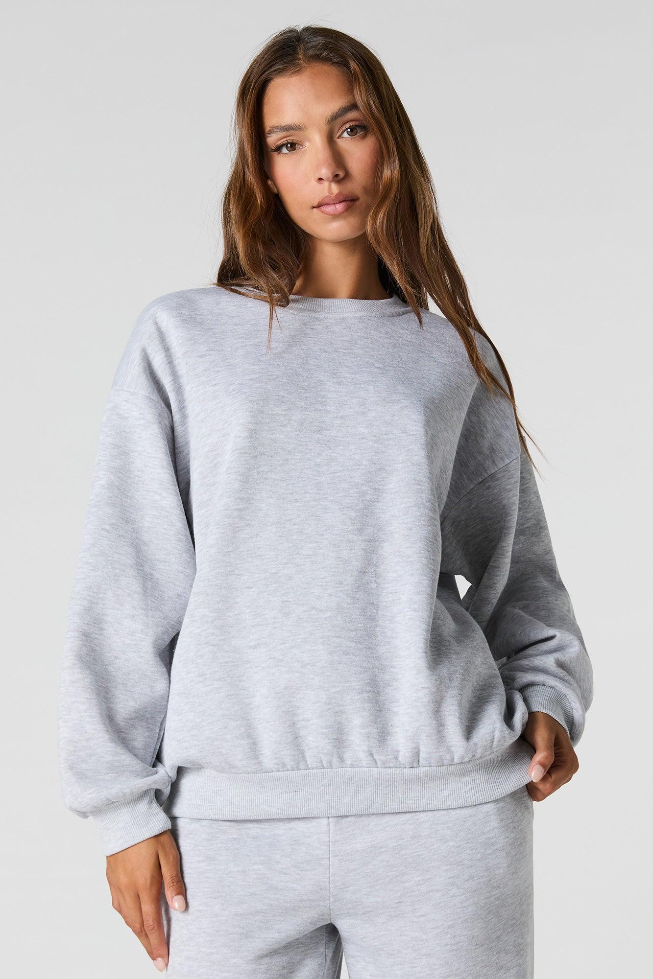 Oversized Fleece Sweatshirt Female Product Image