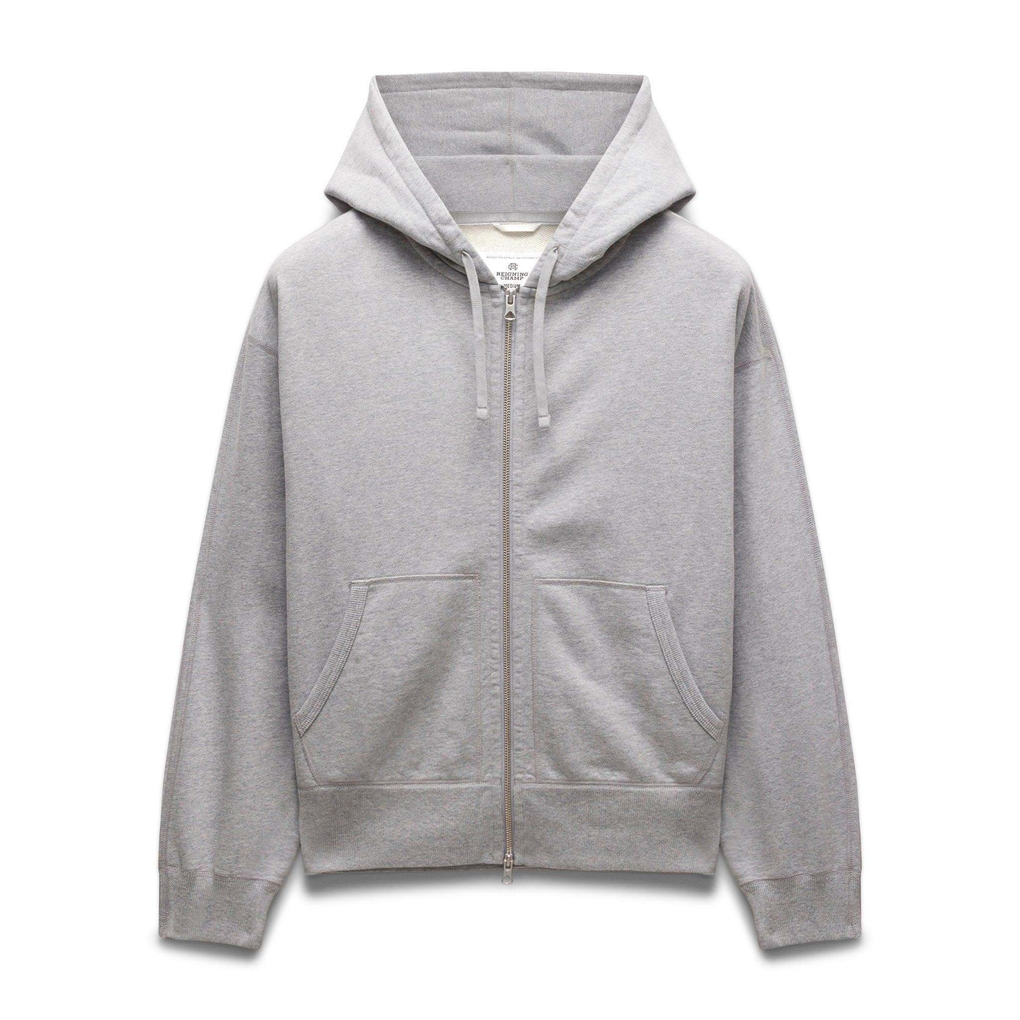 Midweight Terry Relaxed Zip Hoodie Male Product Image