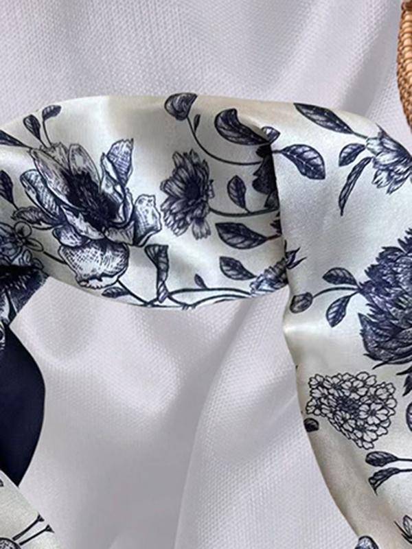 Floral Printed Split-Joint Shawl&Scarf Product Image
