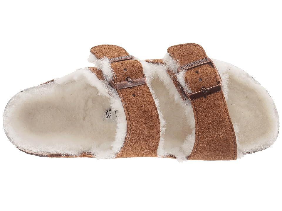 Birkenstock Arizona Shearling - Suede (Unisex) (Mink Suede) Shoes Product Image