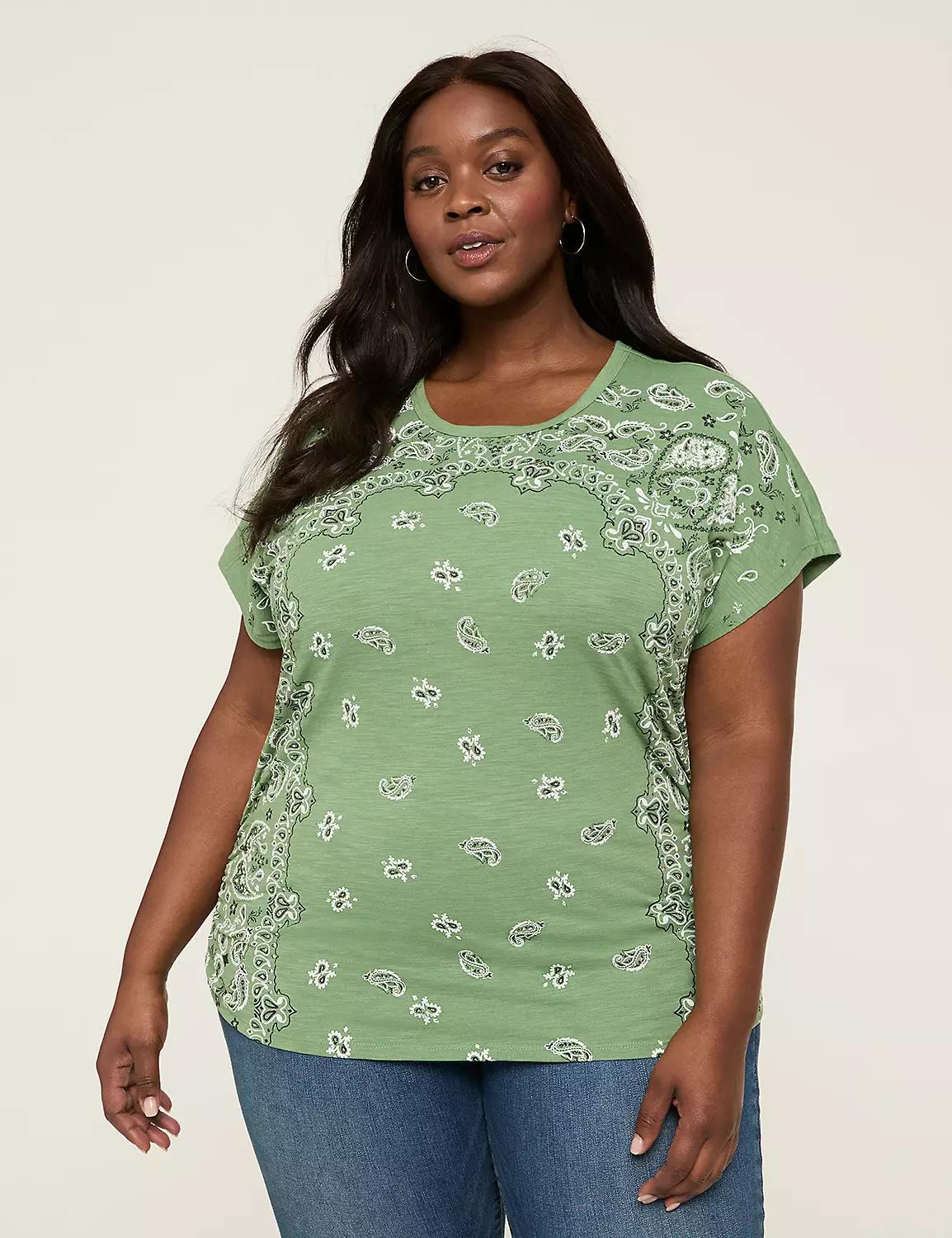 Embellished Dolman Side-Ruched Tee Product Image