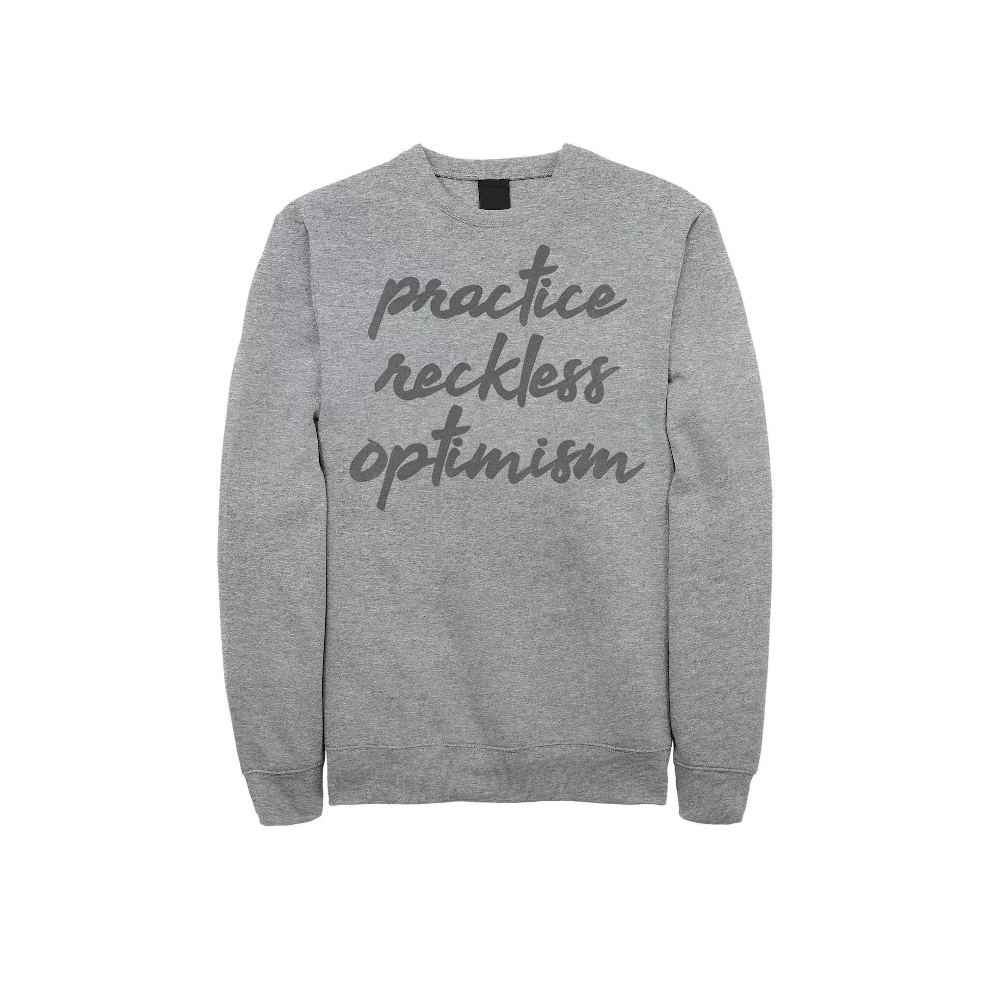 Men's Fifth Sun Reckless Optimism Script Sweatshirt,  Product Image