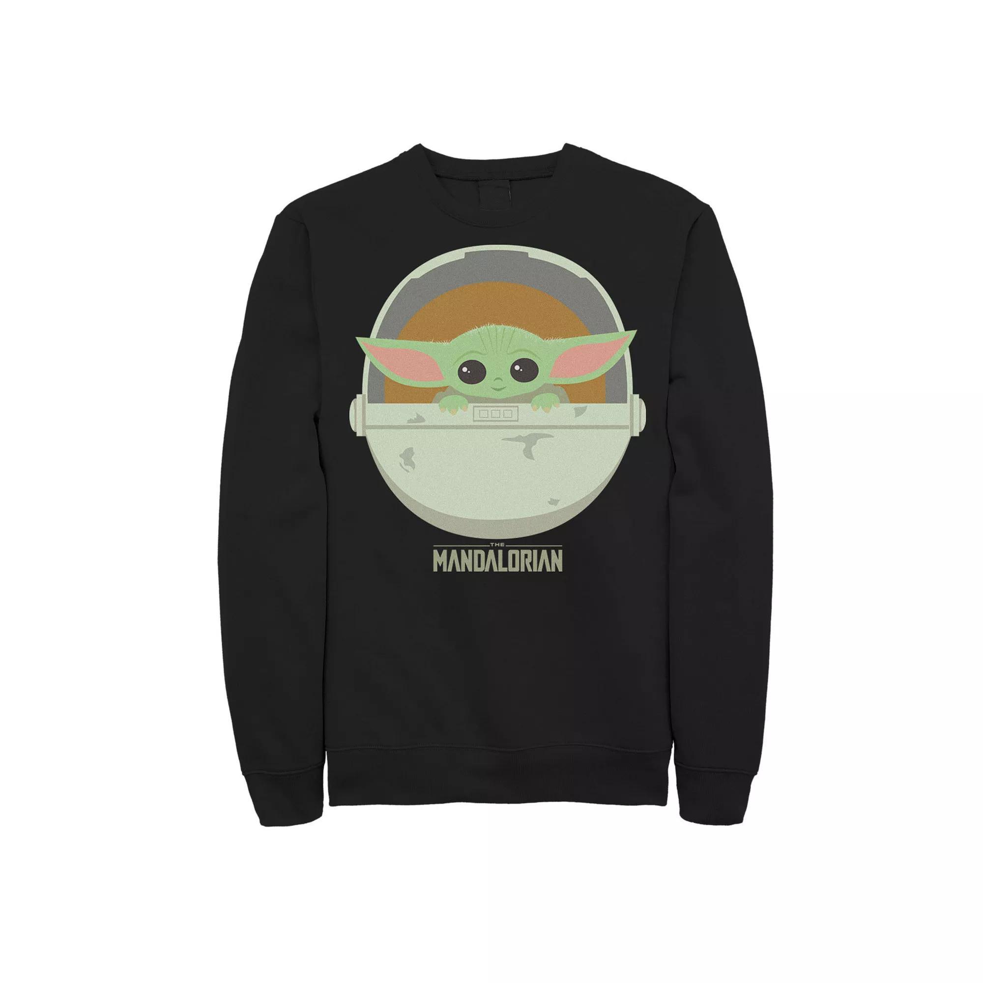 Men's Star Wars The Mandalorian The Child Bassinet Portrait Sweatshirt,  Product Image