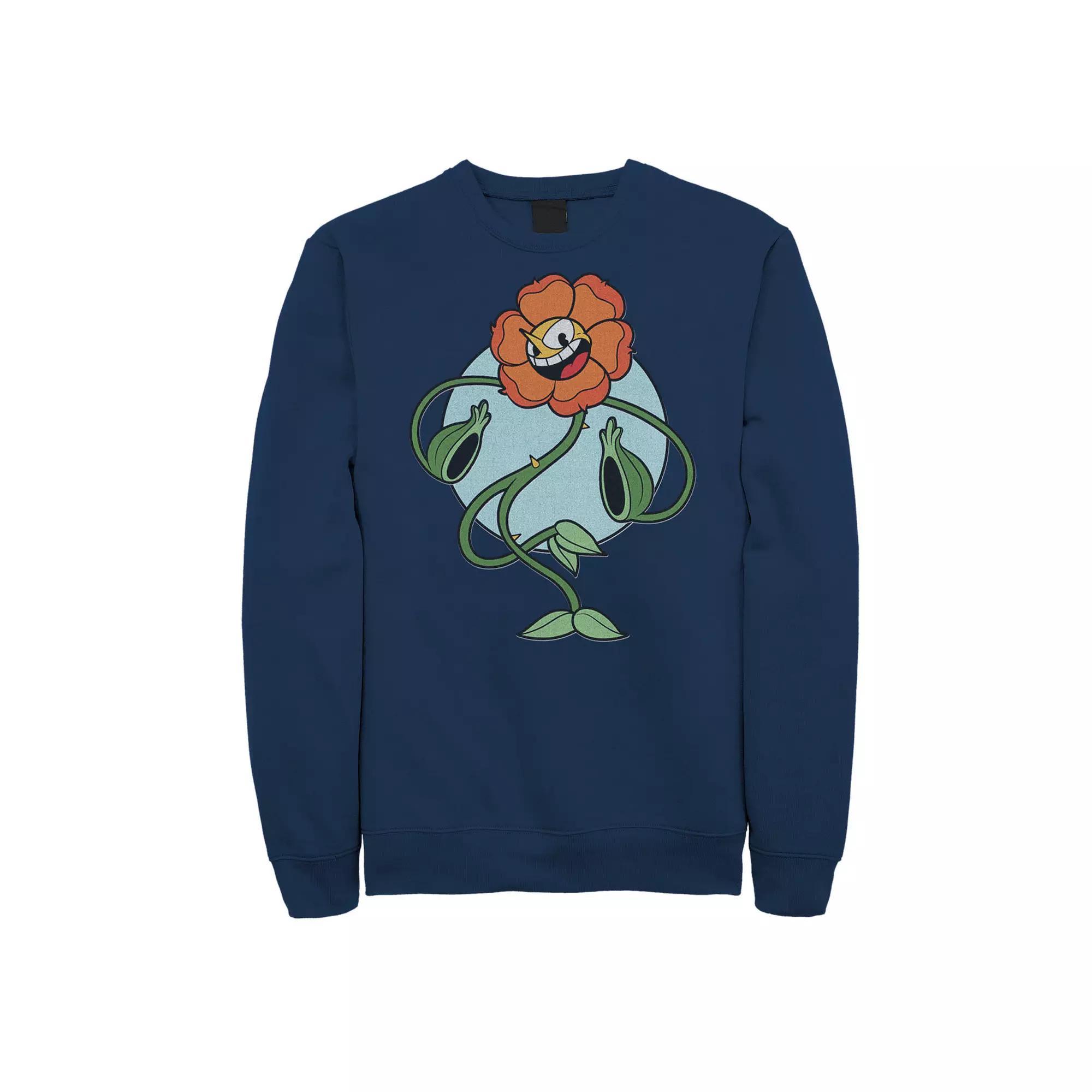 Men's Jurassic Park White Distressed Circle Logo Graphic Fleece Pullover, Size: Medium, Black Product Image