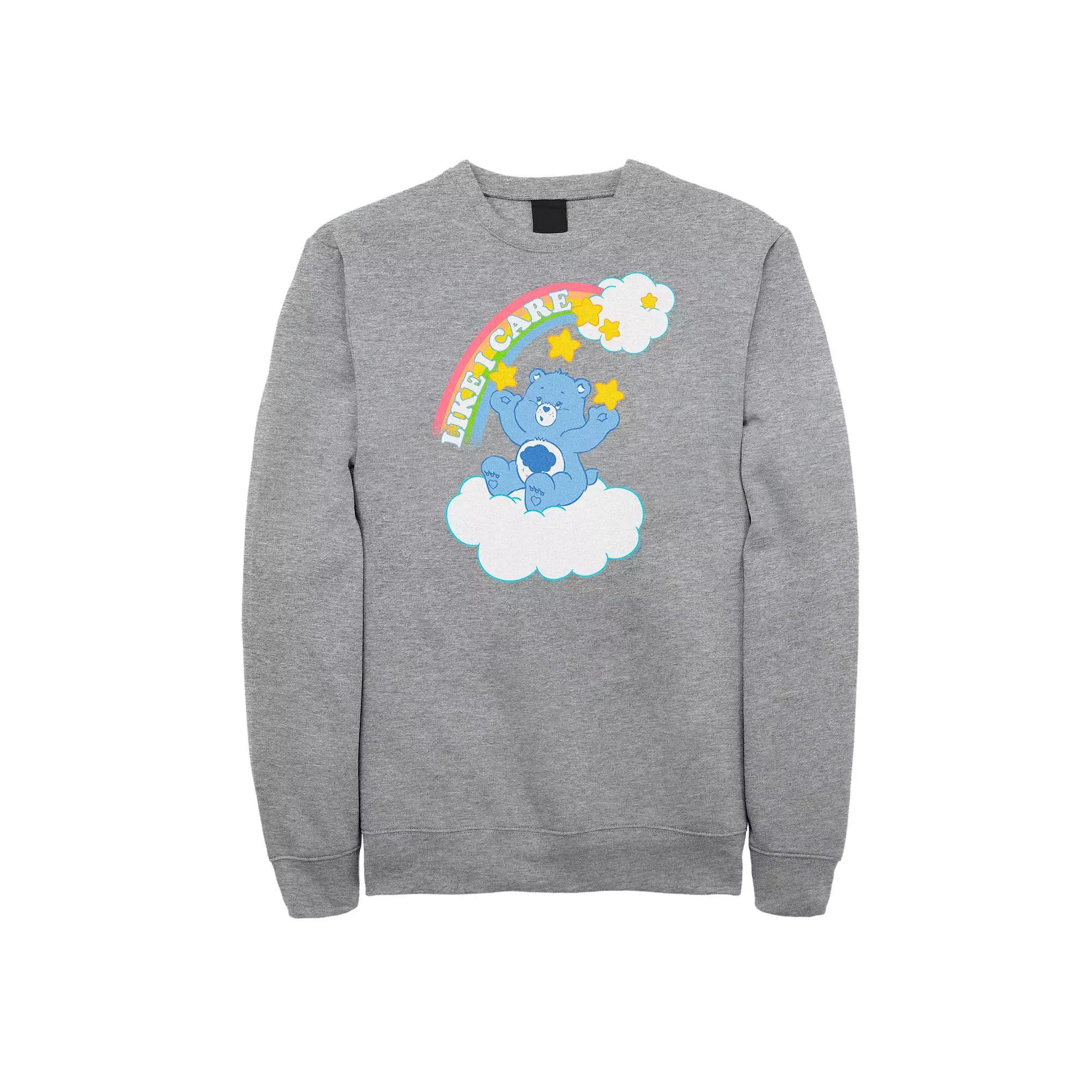 Big & Tall Care Bears Grumpy Bear Like I Care Fleece Sweatshirt, Men's,  Product Image