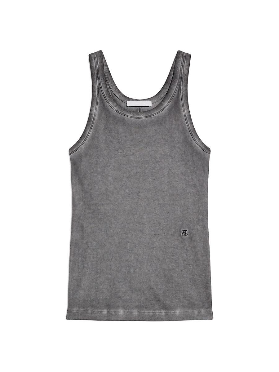 Womens Faded Cotton Racerback Tank Top Product Image