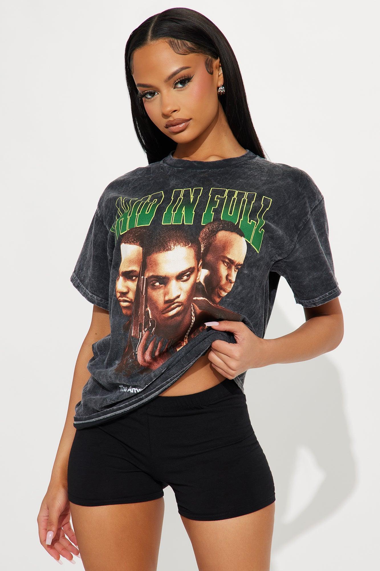 Paid in Full Washed Oversized Tee - Black Product Image