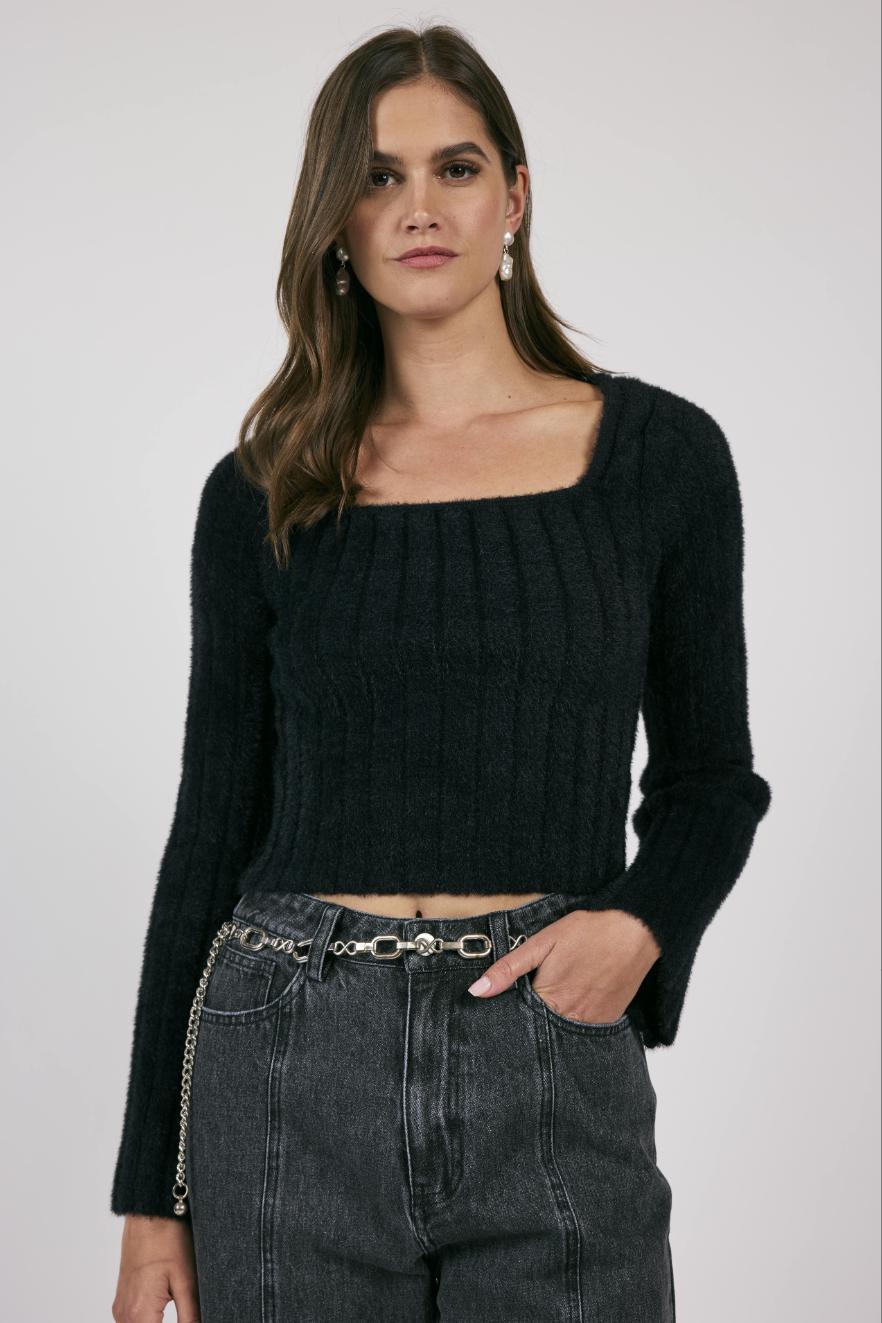 Camille Square Neck Sweater Product Image