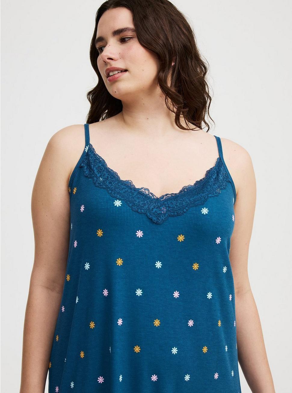 Lace Trim Midi Sleep Gown Product Image