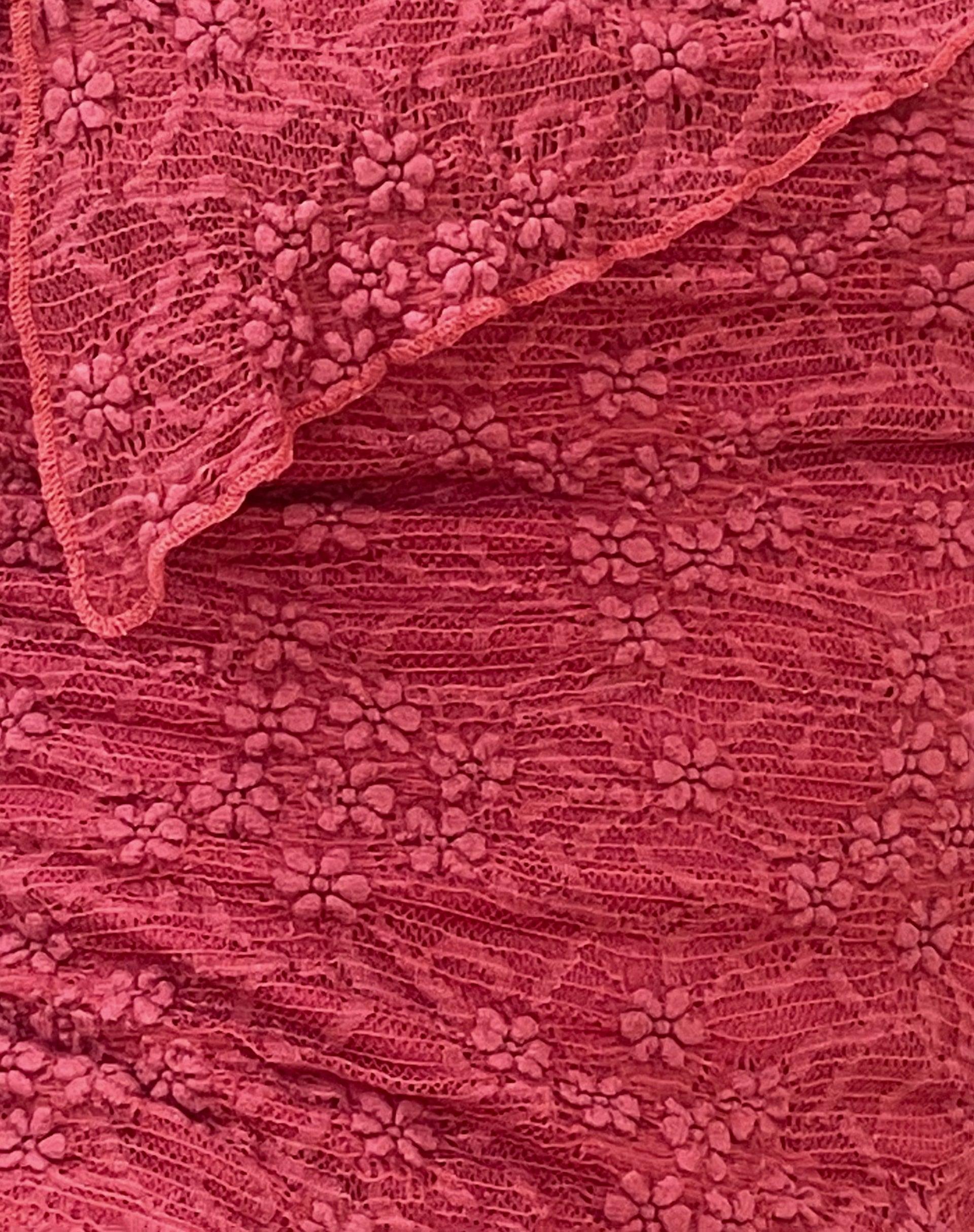 Sambu Lace Cami Top in Red Female Product Image