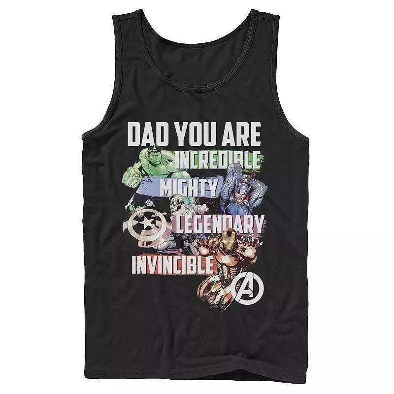 Mens Marvel Avengers Dad You Are Incredible Tank Top Product Image