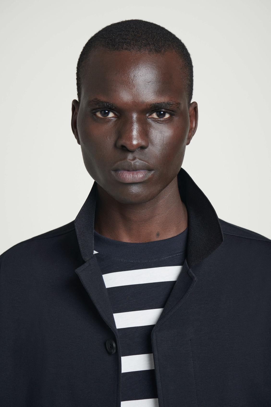 OVERSIZED STRIPED LIGHTWEIGHT COTTON T-SHIRT Product Image