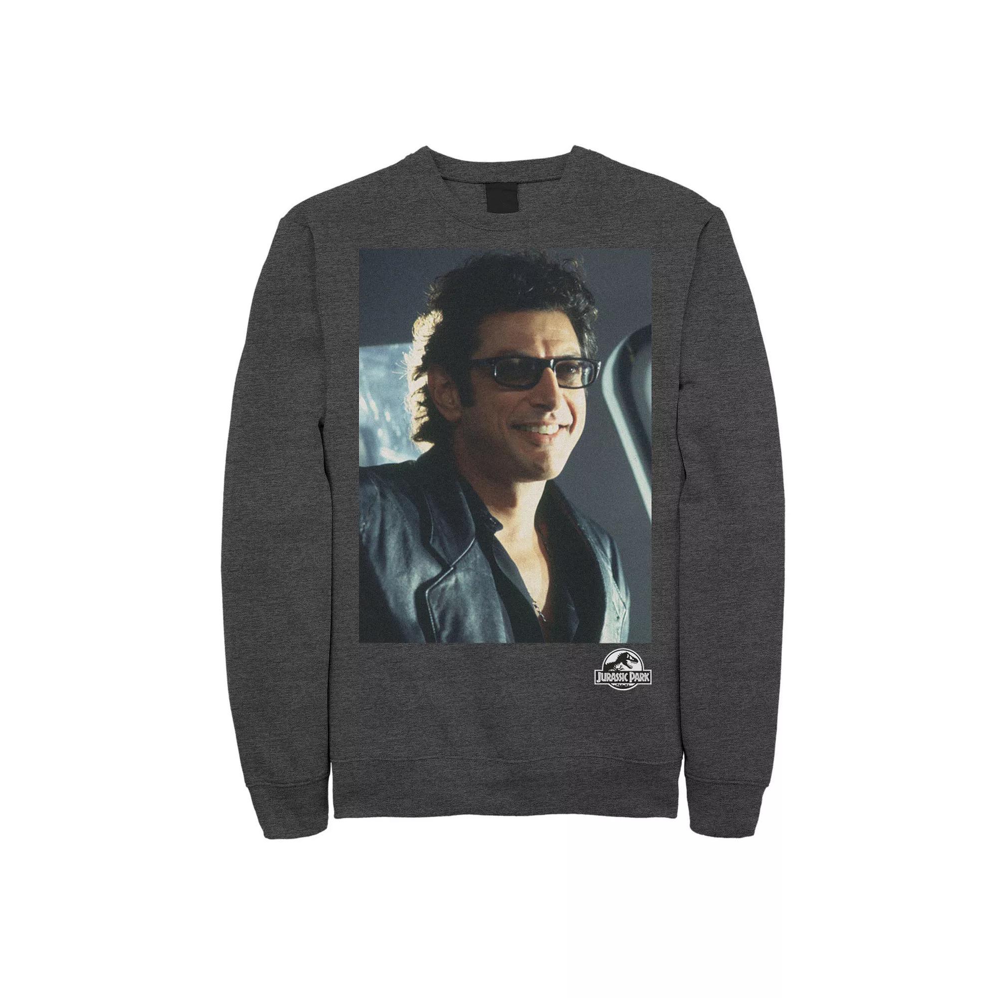 Men's Jurassic Park Goldblum Sly Smile Sweatshirt,  Product Image