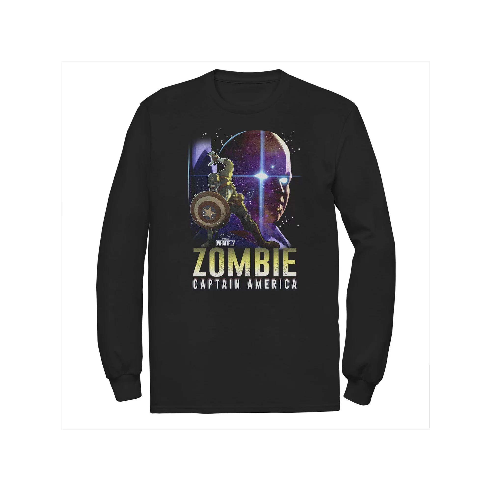 Big & Tall Marvel What If Captain America and Watcher Zombie Poster Tee, Men's,  Product Image