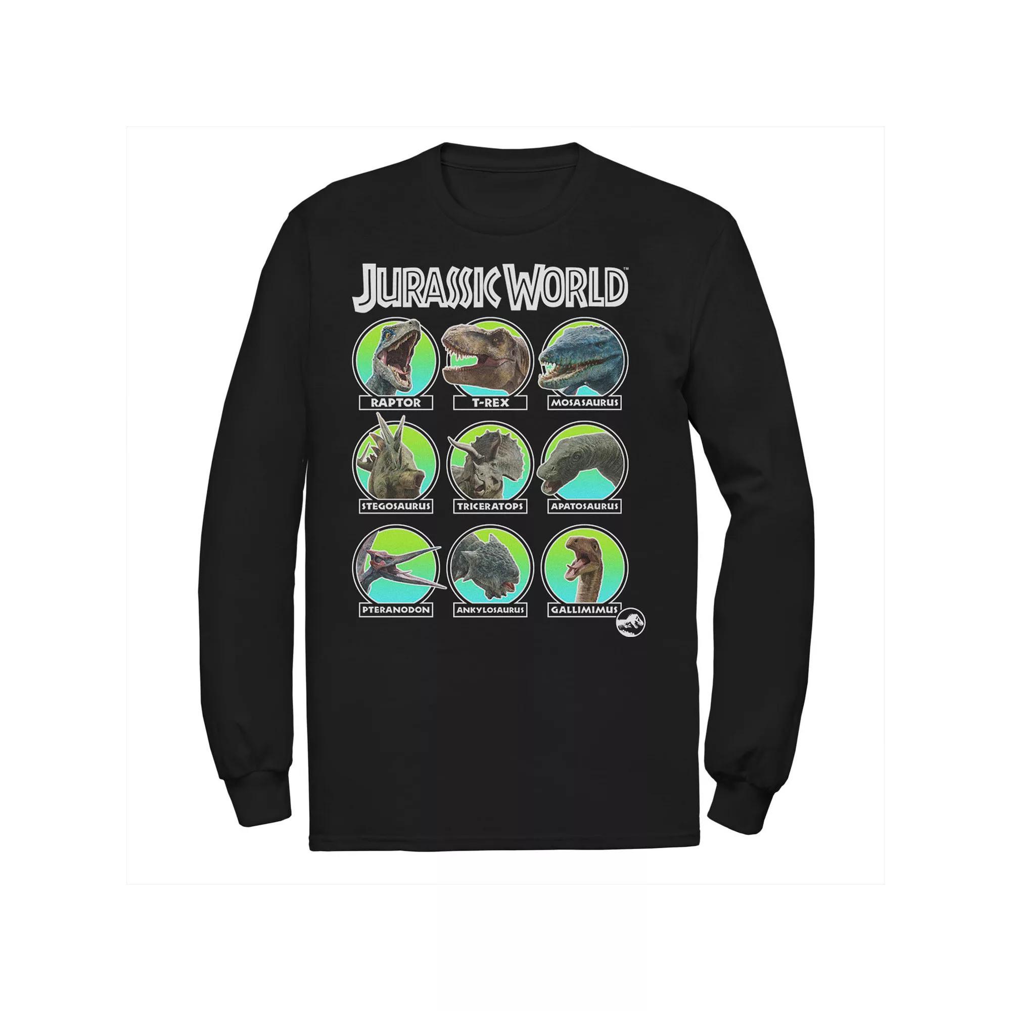 Men's Jurassic World Two Dino Heads Chart Tee,  Product Image