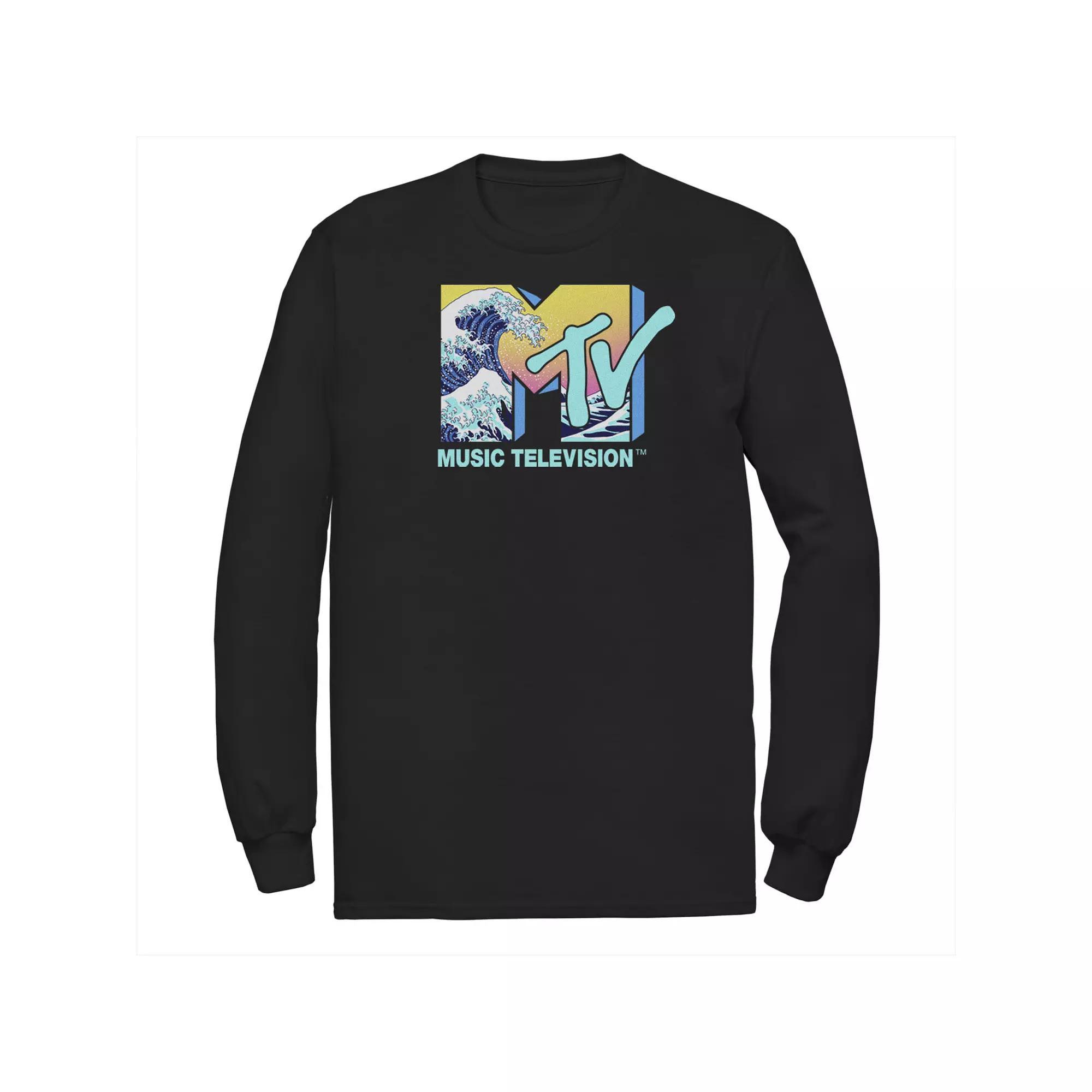 Men's MTV Music Television Wave Logo Fill Tee,  Product Image