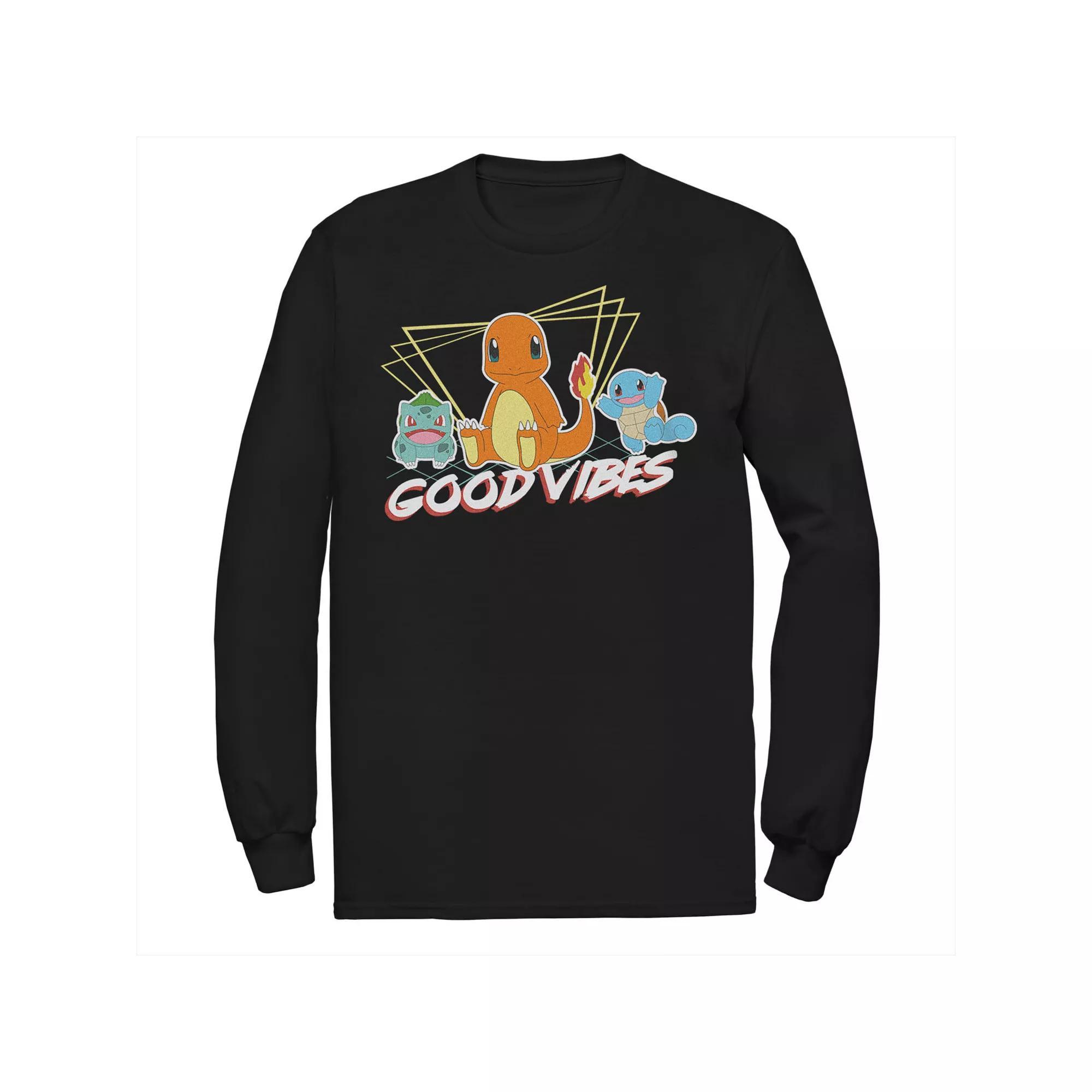 Men's Jurassic Park Retro Distressed Rainbow Logo Long Sleeve Tee,  Product Image