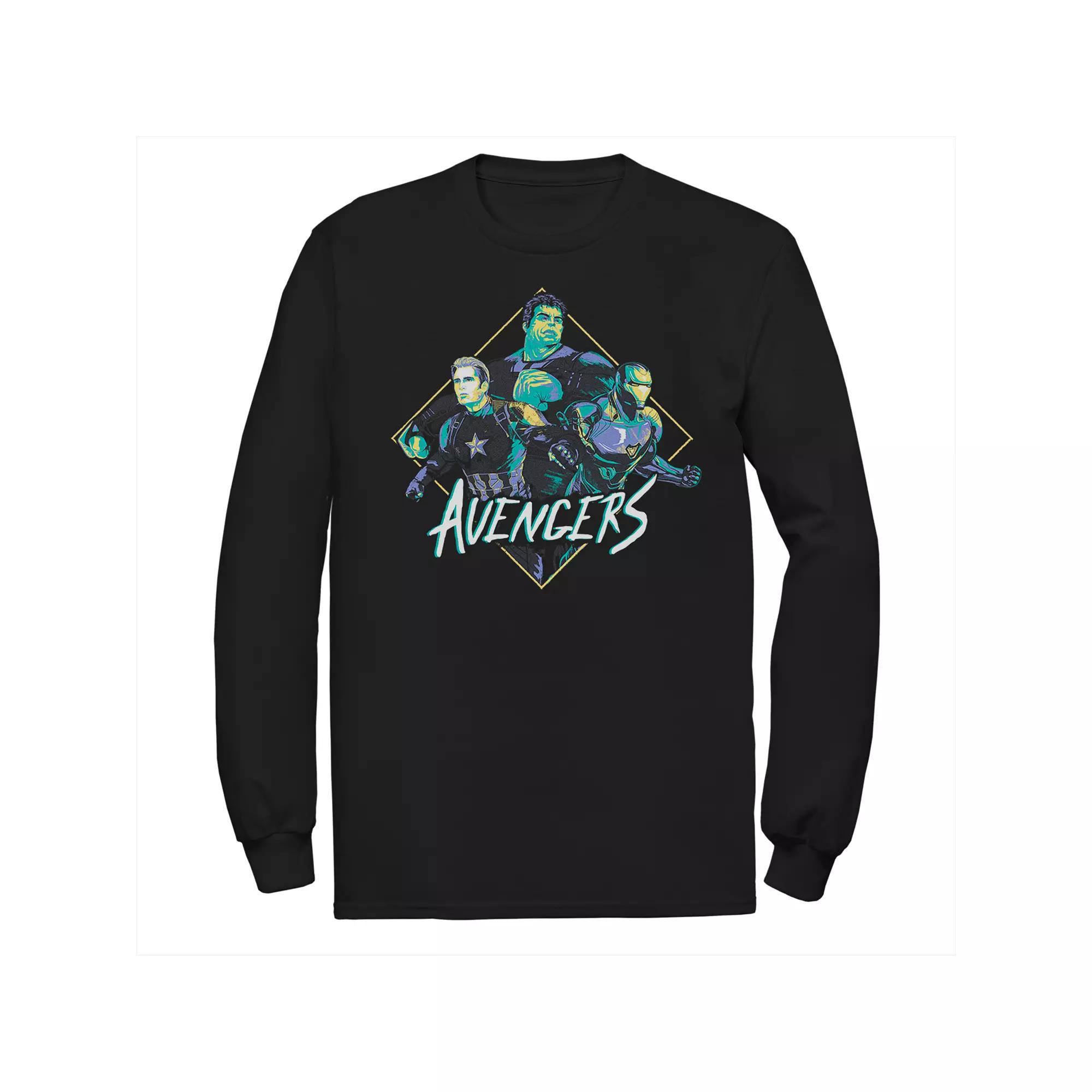 Men's Marvel Avengers Endgame Avenge The Fallen Fading Logo Long Sleeve Graphic Tee,  Product Image