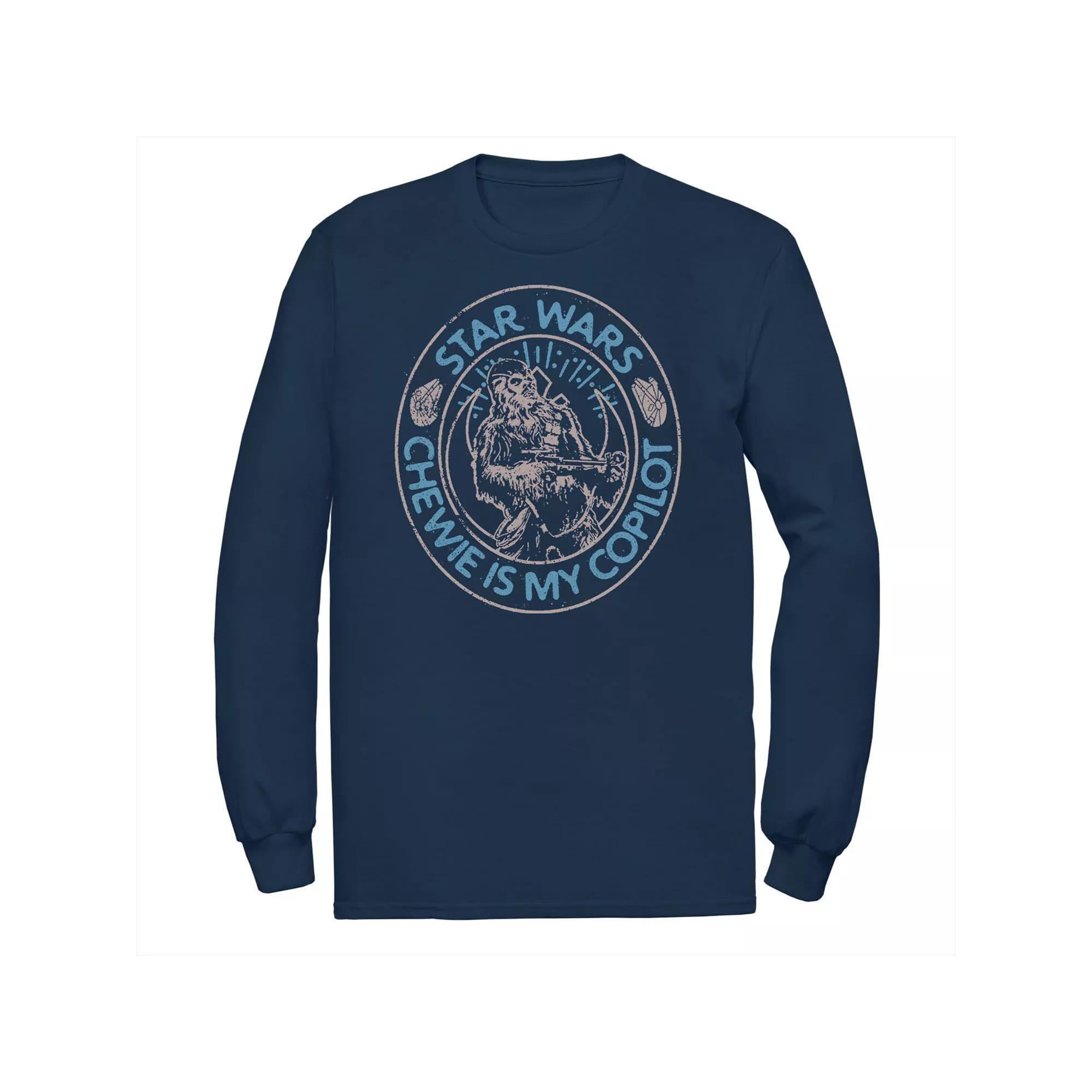 Men's Star Wars The Rise of Skywalker Chewie Copilot Long Sleeve Graphic Tee,  Product Image