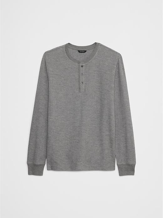 Slub Textured Henley Product Image
