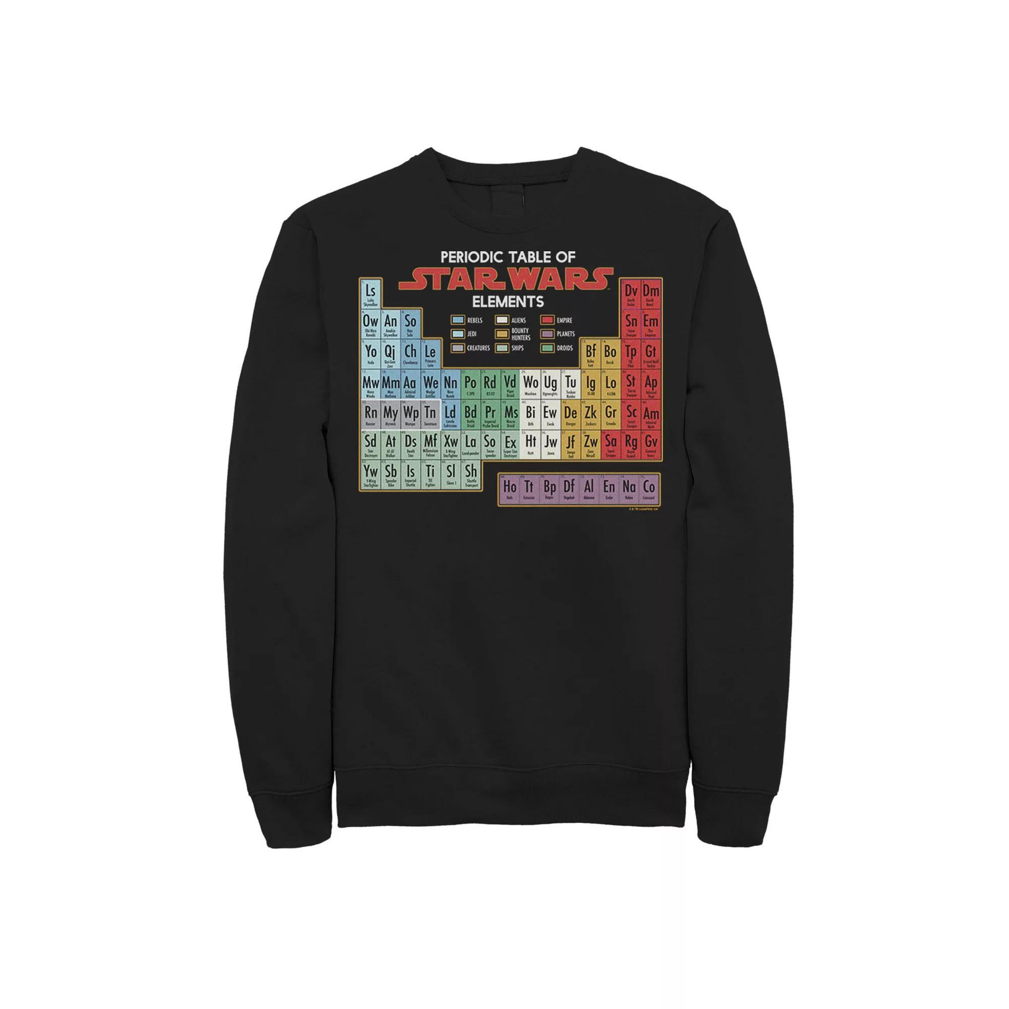 Men's Star Wars Periodic Table of Elements Graphic Sweatshirt,  Product Image