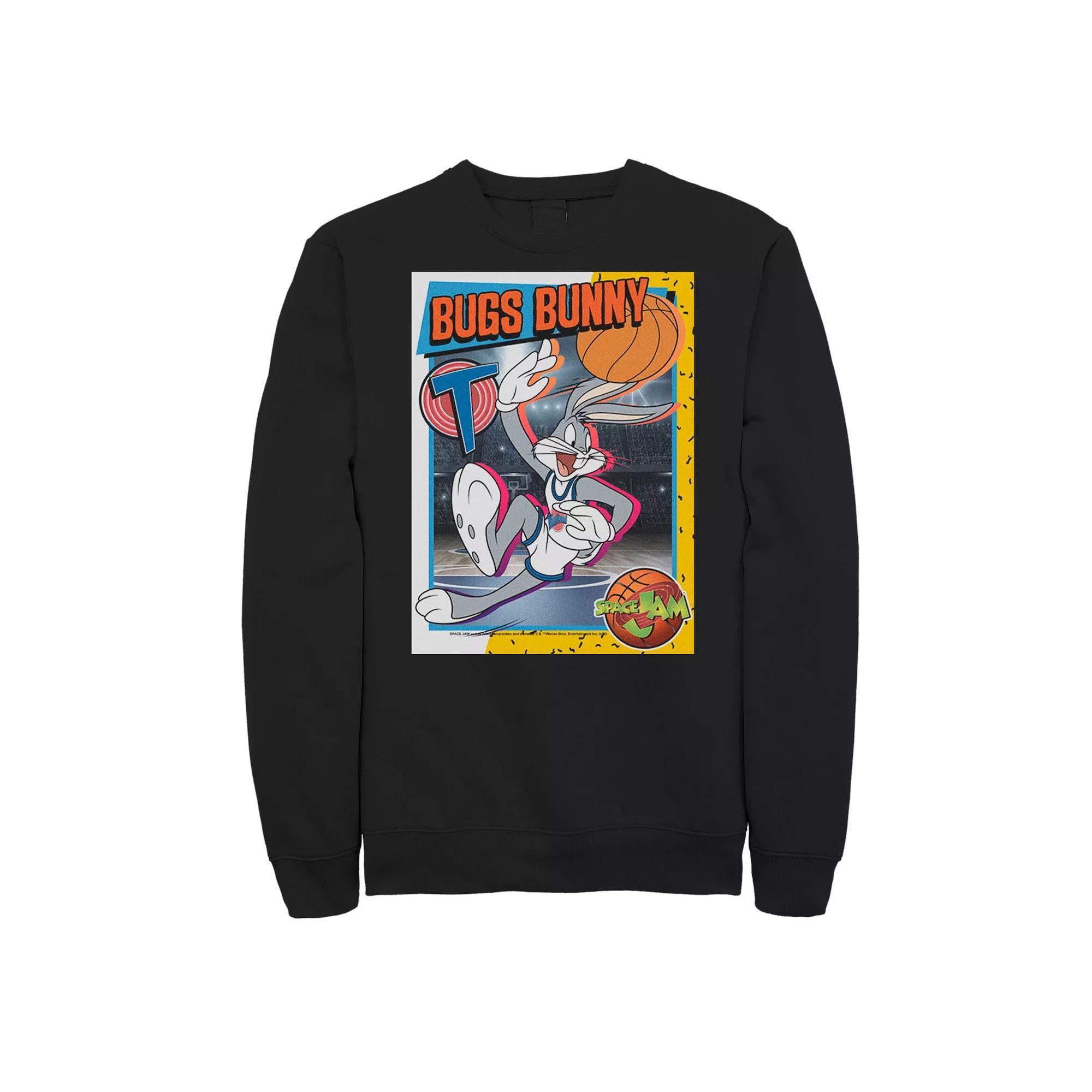 Men's Looney Tunes Space Jam Bugs Bunny Trading Card Sweatshirt,  Product Image