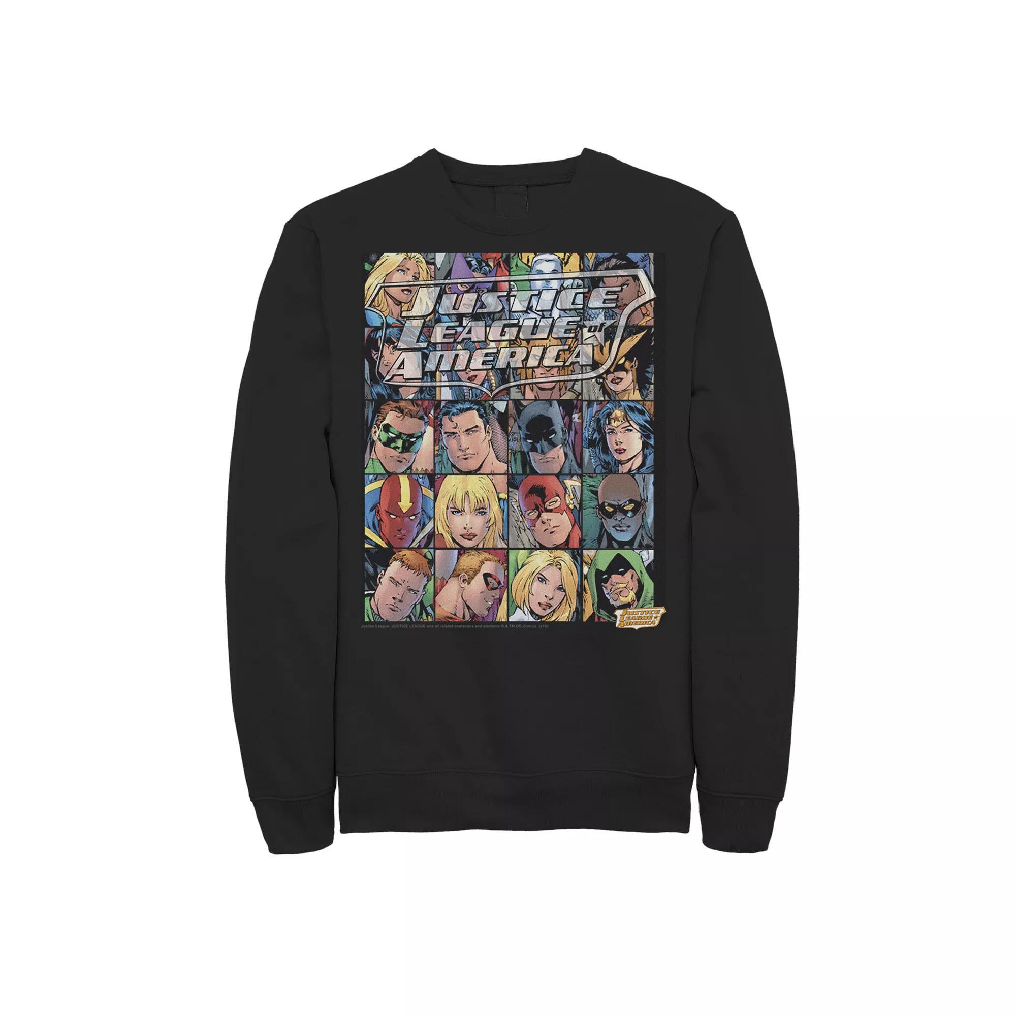 Men's Marvel Spider-Man Spiderverse Colorful Group Graphic Fleece Pullover,  Product Image